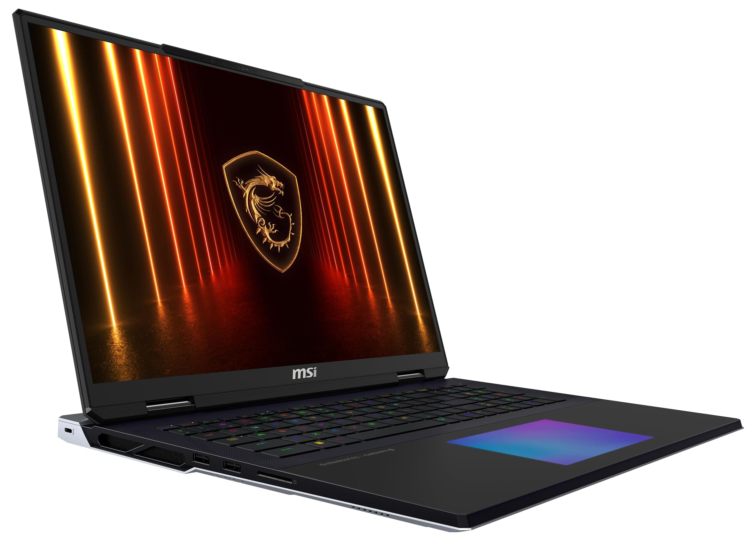 MSI Titan 18 HX AI Gaming-Laptop, 18" UHD+ Mini-LED Display, Intel Core Ultra 9 285HX, NVIDIA GeForce RTX 5090, 64 GB DDR5 RAM, 6 TB SSD RAID 5, Windows 11 Home, QWERTZ Tastatur, Schwarz, A2XWJG-656 Intel® Core™ Ultra 9 285HX RTX5090
