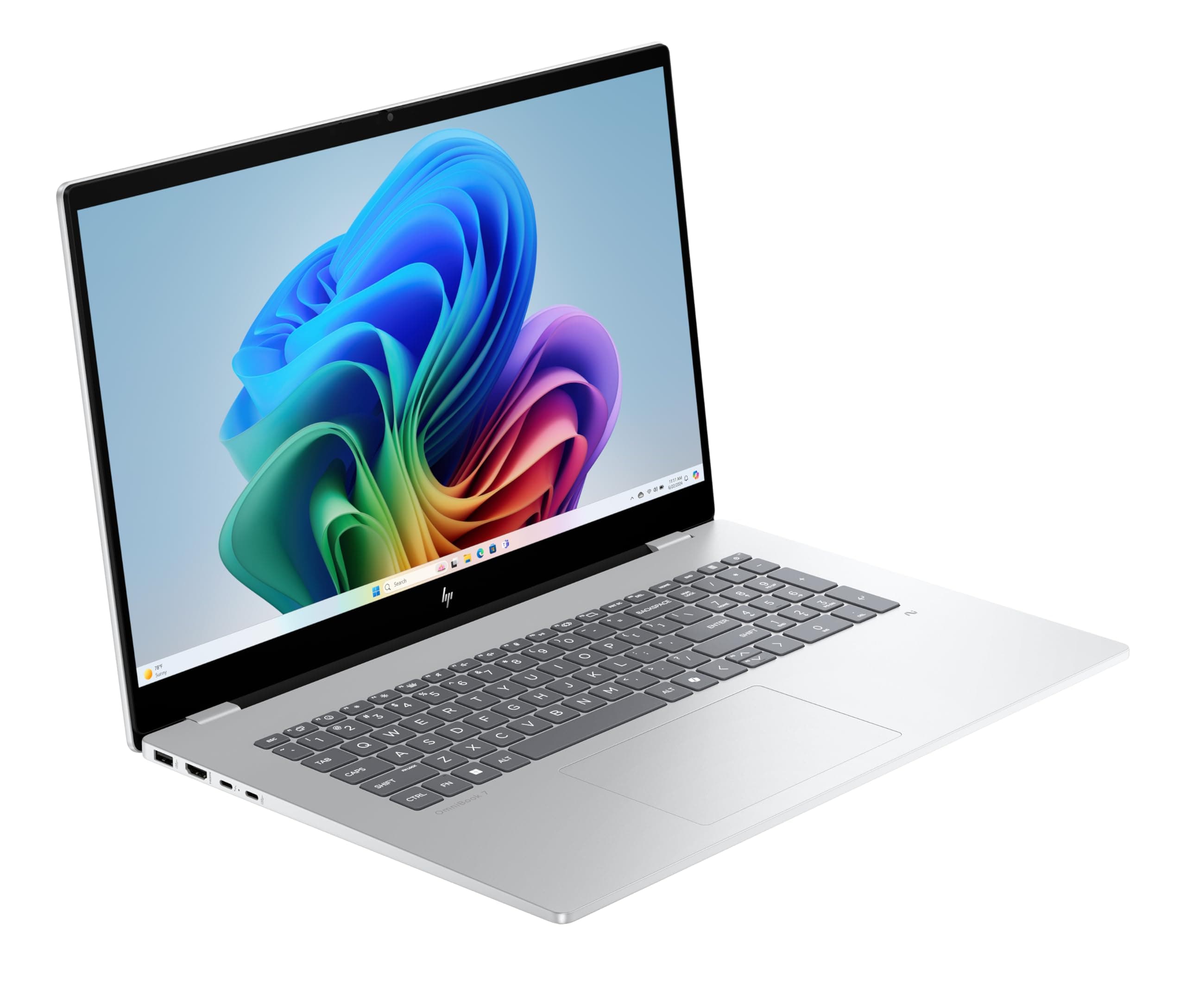 HP OmniBook X Flip 2-in-1 Laptop (16" 2K Touchscreen, Intel Core Ultra 5, Copilot+, 16GB RAM, 1TB, Win11, QWERTZ) - Silber Intel Core Ultra 5 Convertible (Ordner) Bild 5