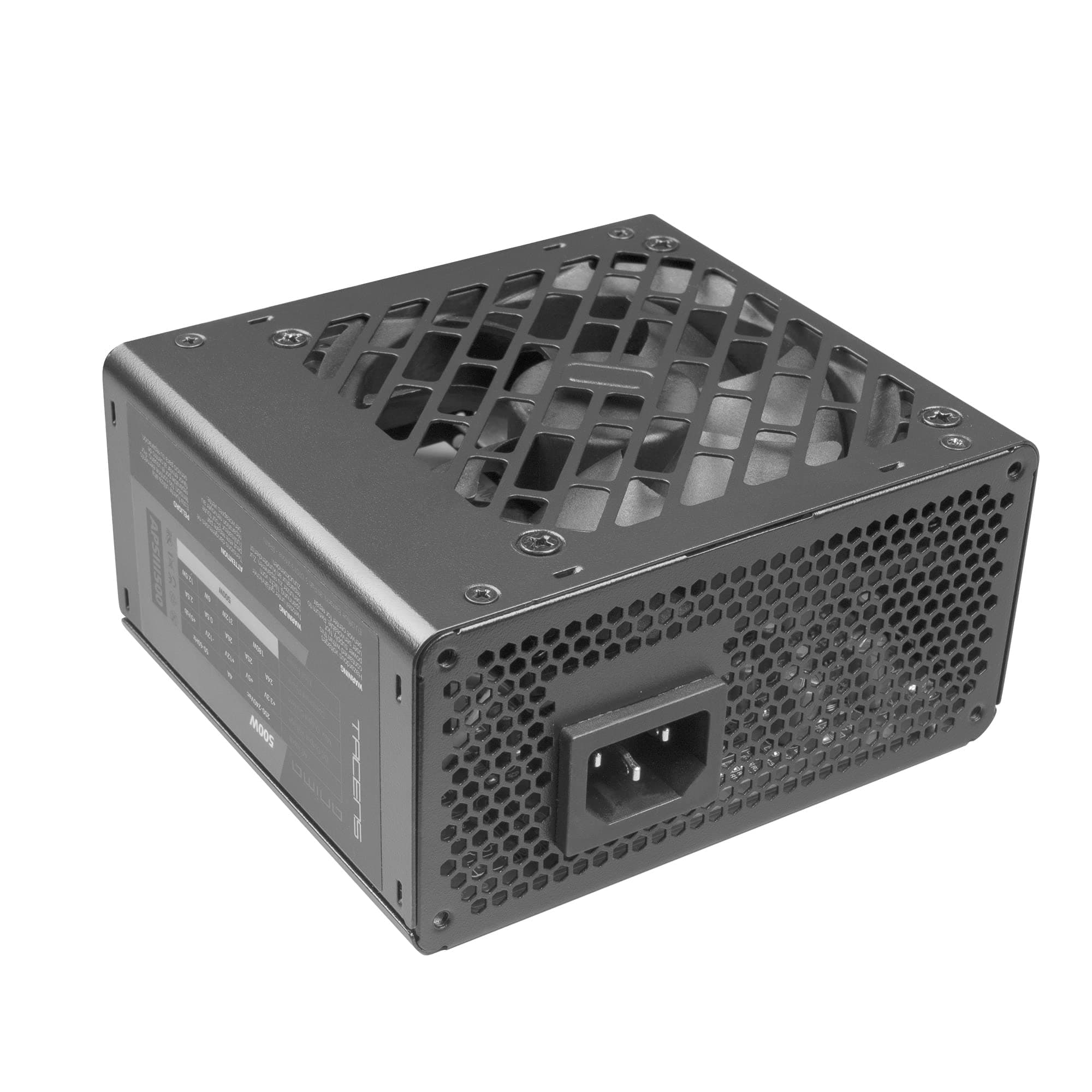 Tacens Anima APSIII500, Netzteil PC SFX 500W, SMD Technologie 85% Bronze 12V, Ultraleiser 9cm Lüfter, Schwarz Bild 2