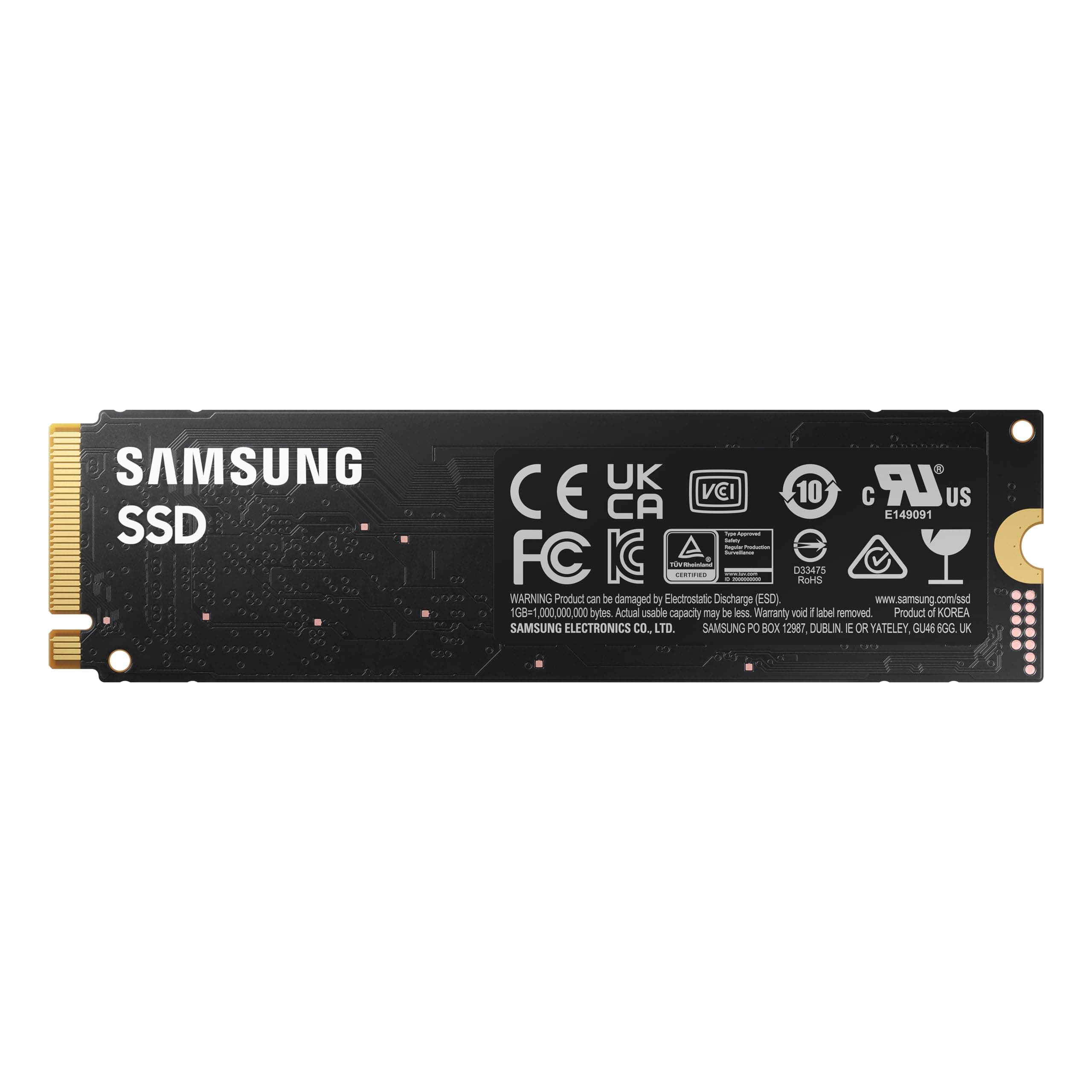 Samsung 980 NVMe M.2 SSD, 500 GB, PCIe 3.0, 3.500 MB/s Lesen, 3.000 MB/s Schreiben, Interne SSD für Gaming und Alltagsanwendungen, MZ-V8V500BW Bild 3