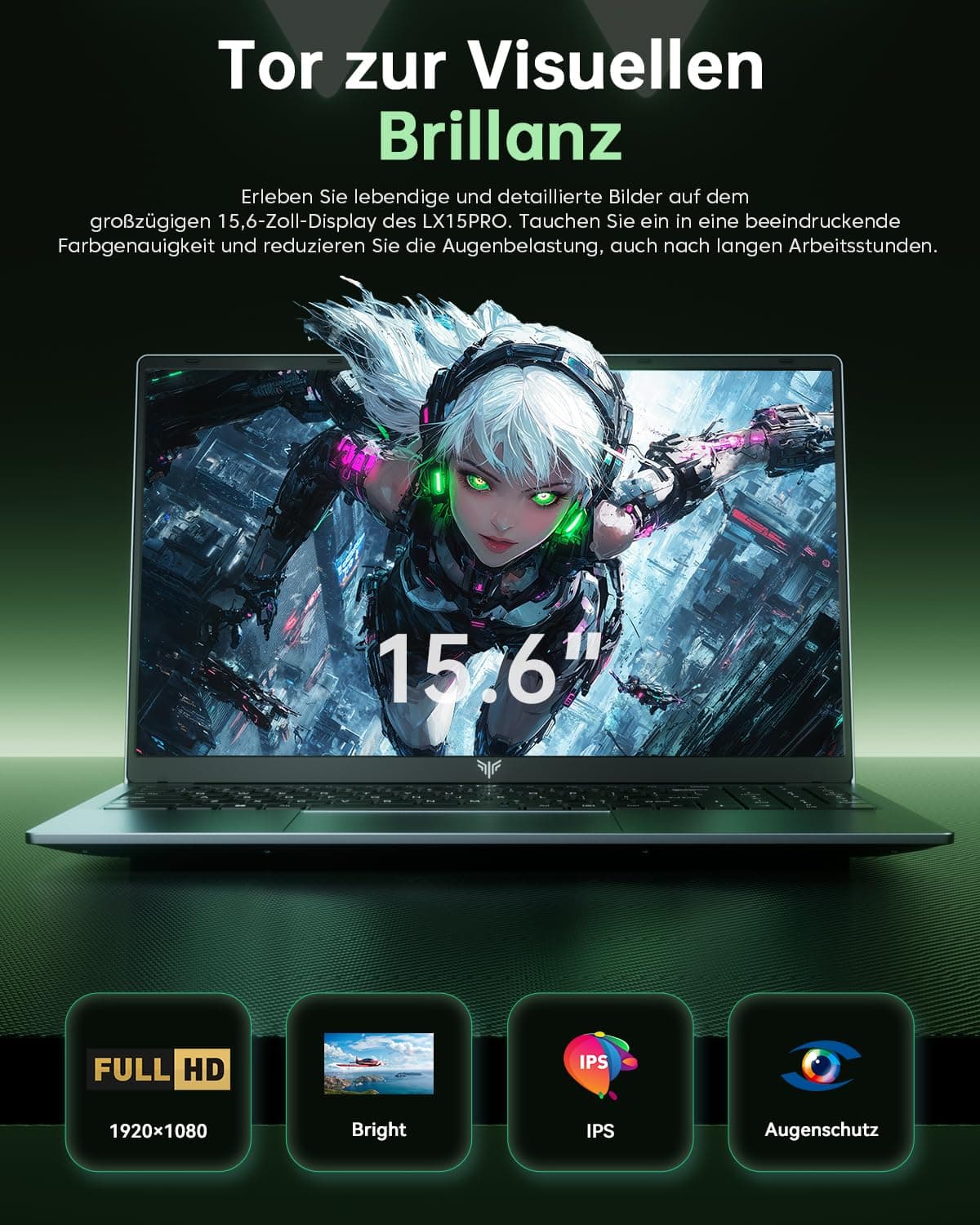 ACEMAGIC Gaming-Laptop – 2026 Neuester 15,6-Zoll-FHD-Display-Laptop mit AMD Ryzen 5 7430U-Prozessor mit bis zu 4,3 GHz, 16 GB RAM DDR4, 512 GB NVMe PCIe 3.0 SSD Gaming-Notebook, leichtgewichtig 15.6-Zoll-7430U-16+512GB Bild 4