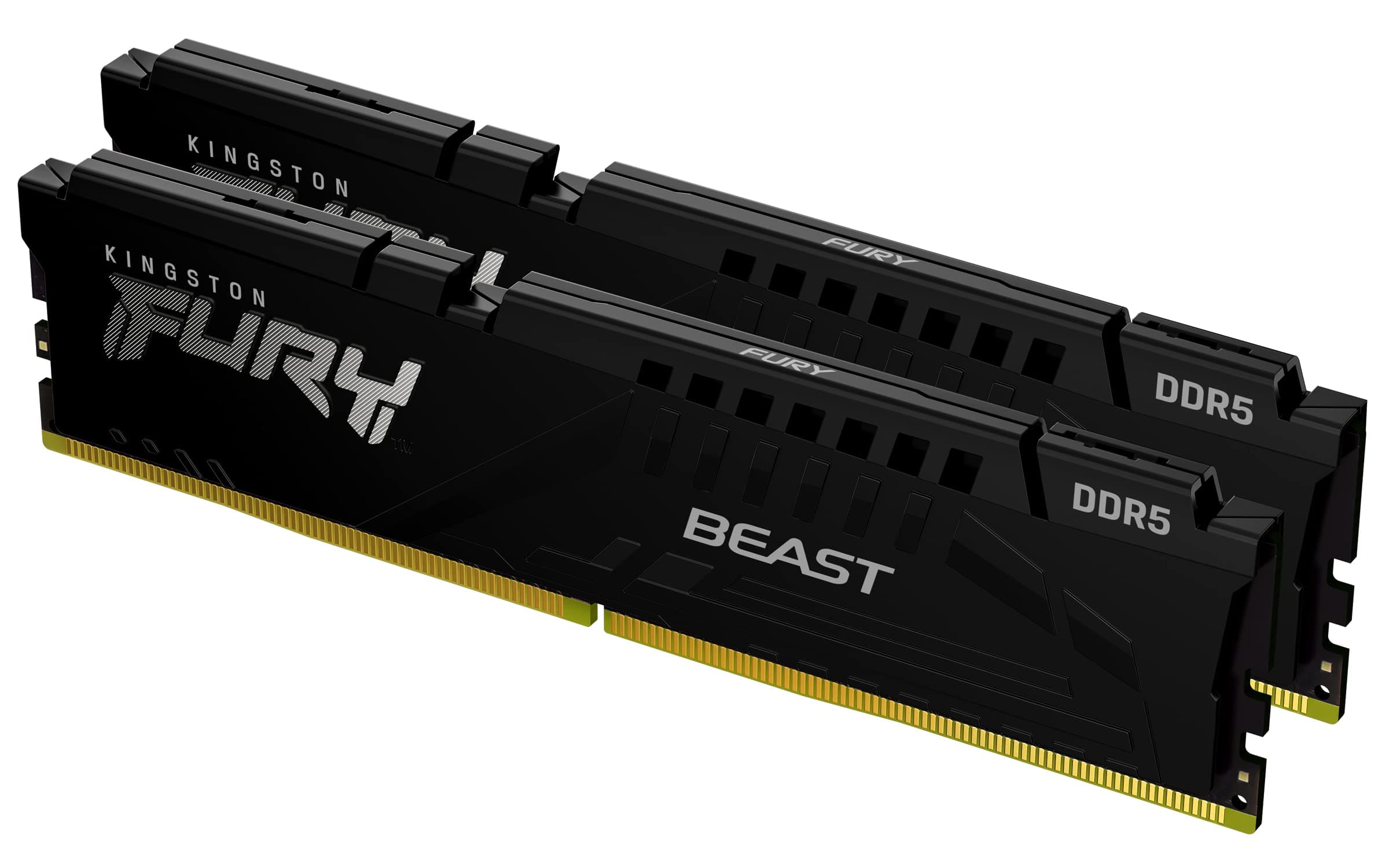Kingston FURY Beast Schwarz DDR5 64GB (2x32GB) 5600MT/s CL40 DIMM Desktop Gaming Speicher Kit mit 2 Intel XMP - KF556C40BBK2-64 Bild 2