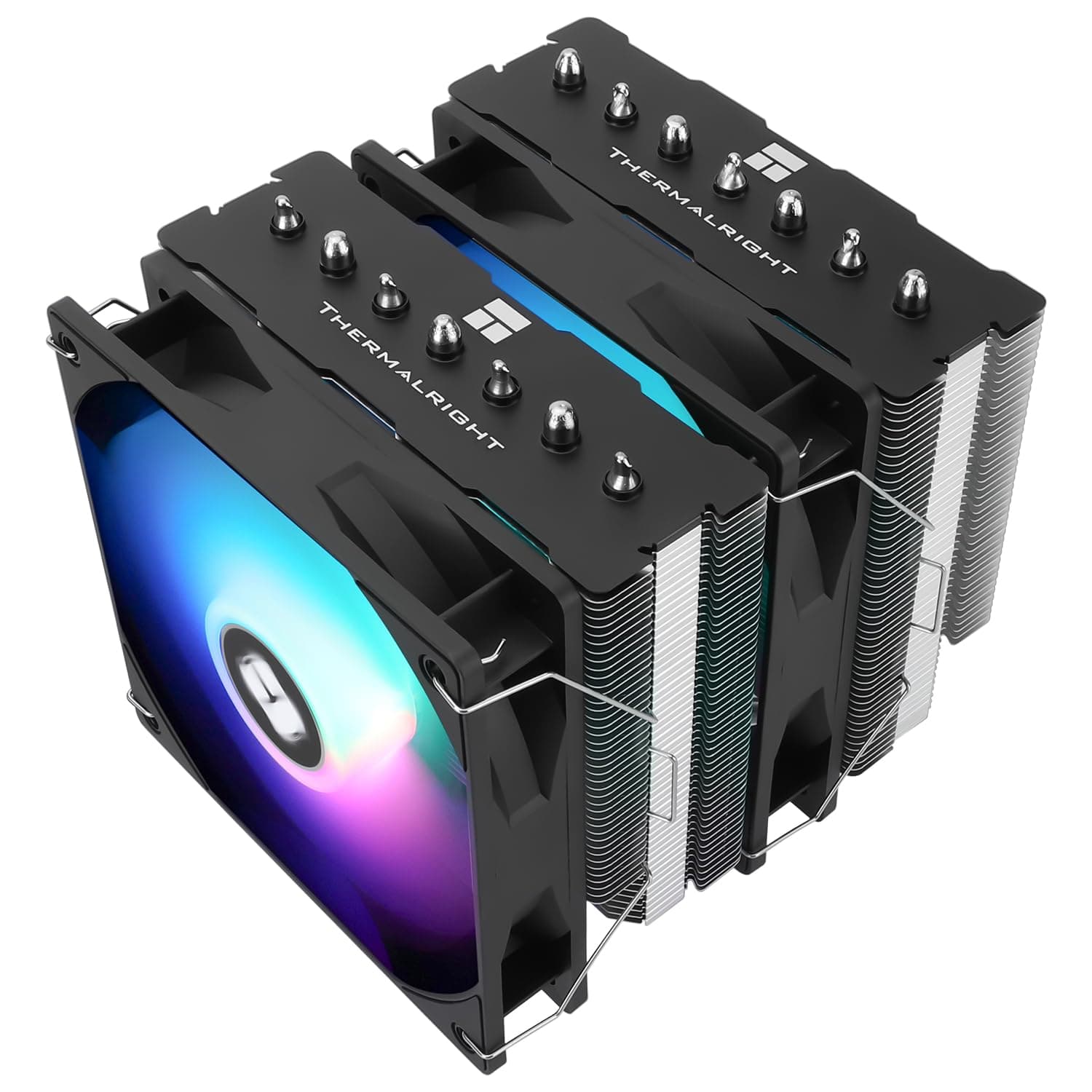 Thermalright Phantom Spirit 120SE ARGB CPU-Luftkühler, 7 Heatpipes CPU-Kühler, Dual 120mm TL-C12B-S V2 PWM-Lüfter, AGHP 4.0 Technologie, für AMD AM4/AM5/Intel lga1851/1700/1150/1151/1200, PC-Kühler PS120 SE ARGB