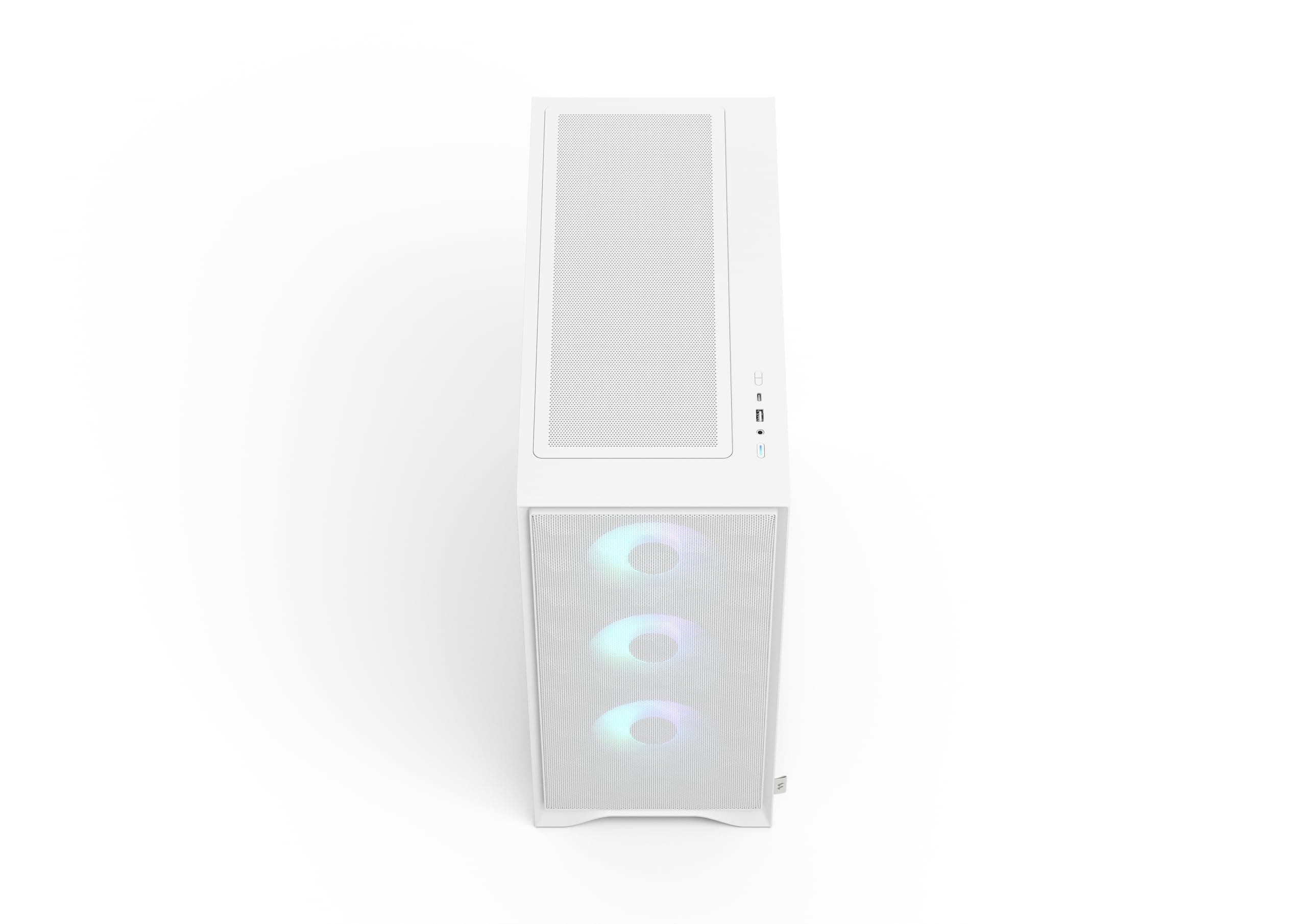 Fractal Design Pop 2 Air White RGB - PC Gaming Gehäuse ATX mit Mesh-Front, 3X 120 mm RGB-Lüftern, Tempered Glass, GPU bis 416 mm, mATX/ITX Weiß TG RGB Bild 7