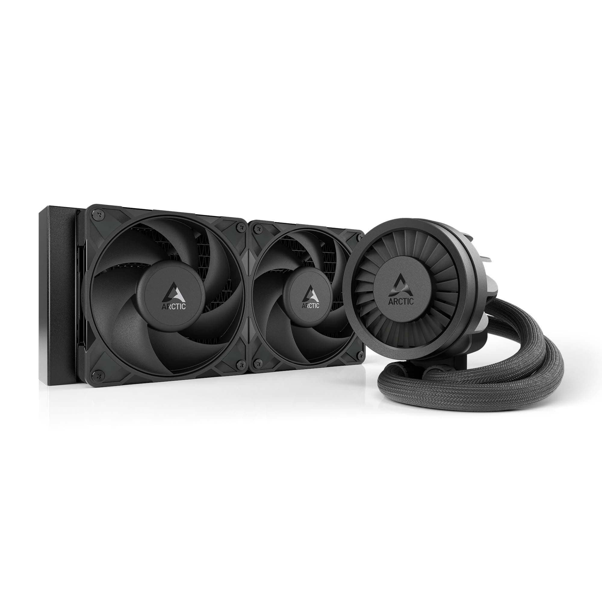 ARCTIC Liquid Freezer III Pro 240 - Wasserkühlung PC, AIO CPU Wasserkühler, 2x120 mm, 38 mm Radiator, PWM-Pumpe, VRM-Lüfter, AMD AM5/AM4, Intel LGA1851/1700 Contact Frame - Schwarz