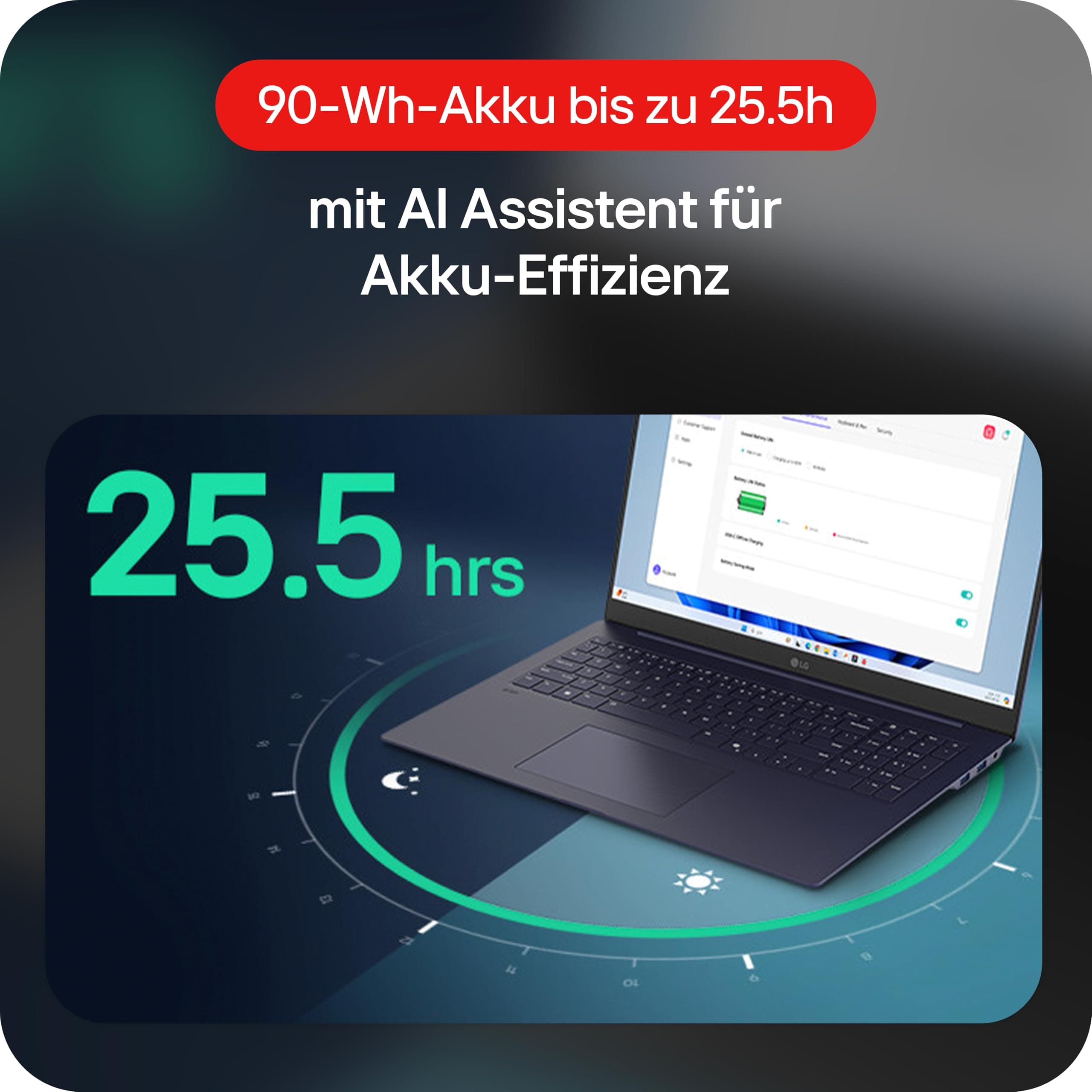 LG Gram Pro 17, 17 Zoll IPS Notebook, Intel Core Ultra 7 255H, Intel Arc 140T GPU, 16GB RAM, 1TB SSD, Schwarz Intel Core Ultra 7 | Windows 11 Home | 2025 16.0 GB LG gram Pro | Schwarz Bild 6