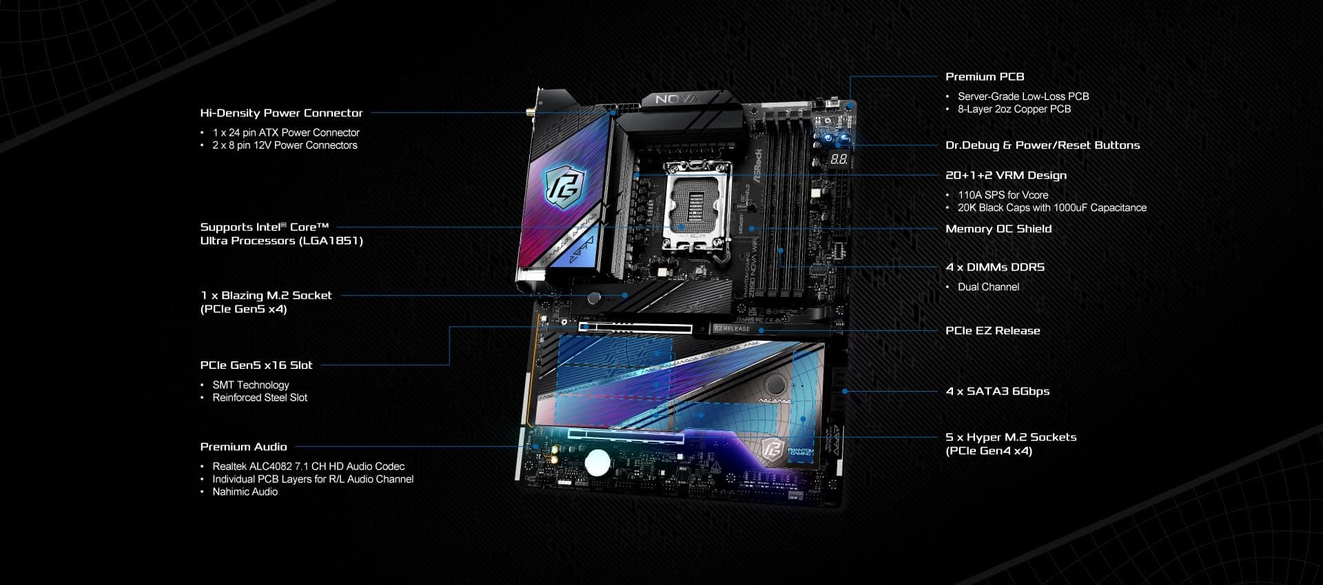 ASRock Z890 NOVA WiFi 90-MXBPS0-A0UAYZ Bild 5