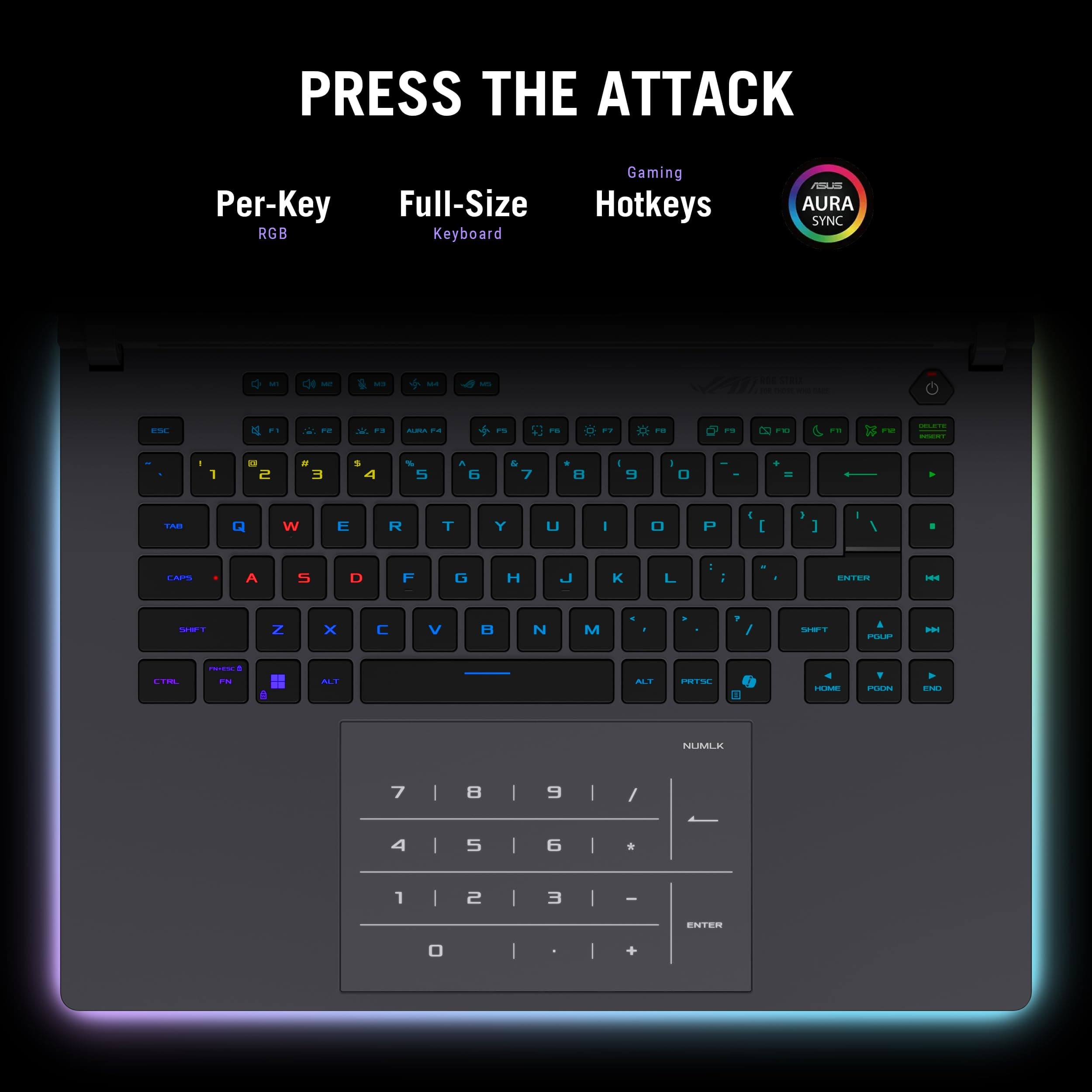 ASUS ROG Strix G16 (2025) Gaming Laptop, 16 Zoll ROG Nebula Display 16:10 2.5K 240Hz/3ms, NVIDIA® GeForce RTX™ 5070 Ti GPU, Intel® Core™ Ultra 9 275HX Prozessor, 32GB DDR5, 1TB SSD Wi-Fi 7, Win1 1 x Bild 7