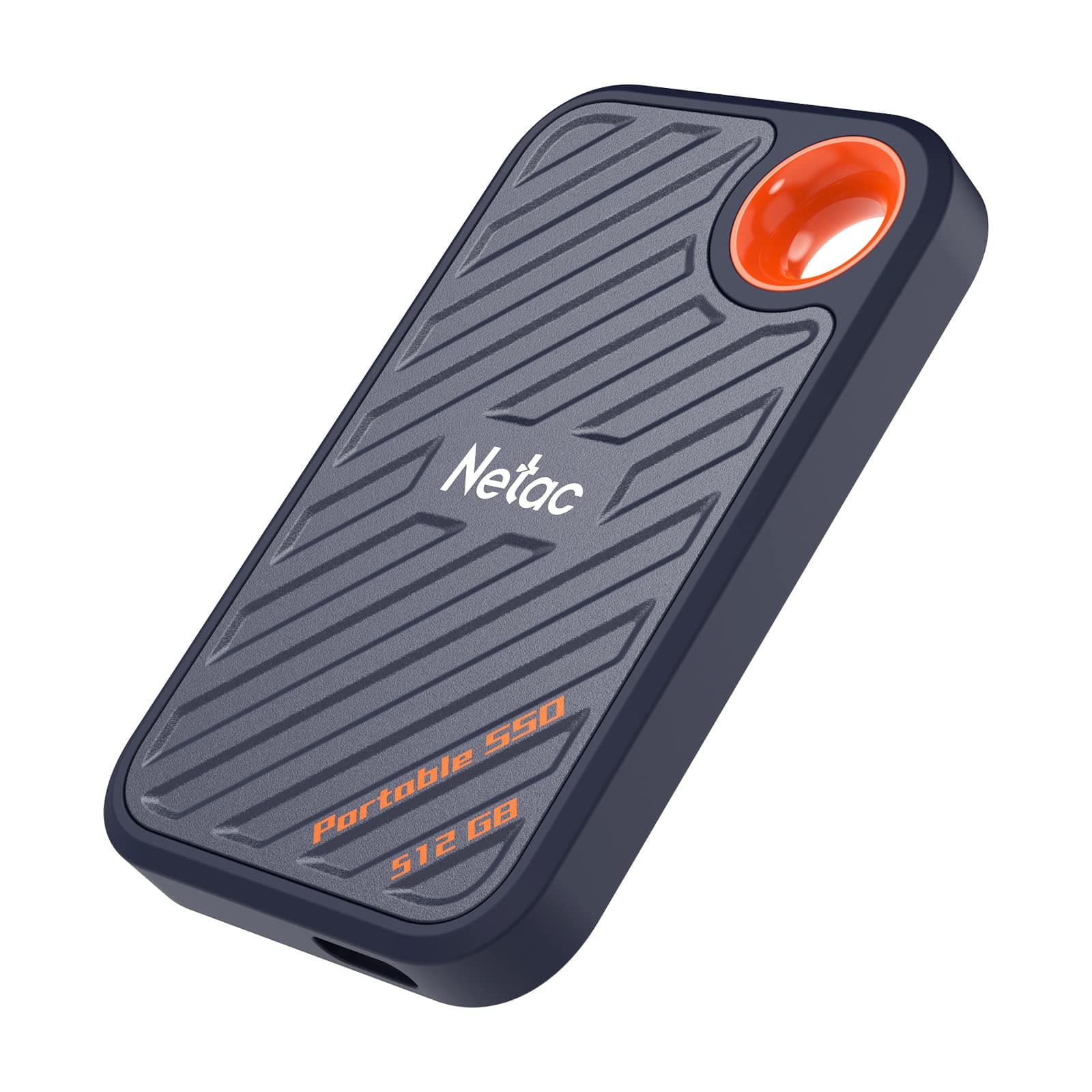 Netac ZX20 512GB Extreme 512GB NVMe Portable SSD USB 3.2-C bis zu 2000MB/s Lesebeständig Staubgeschützt