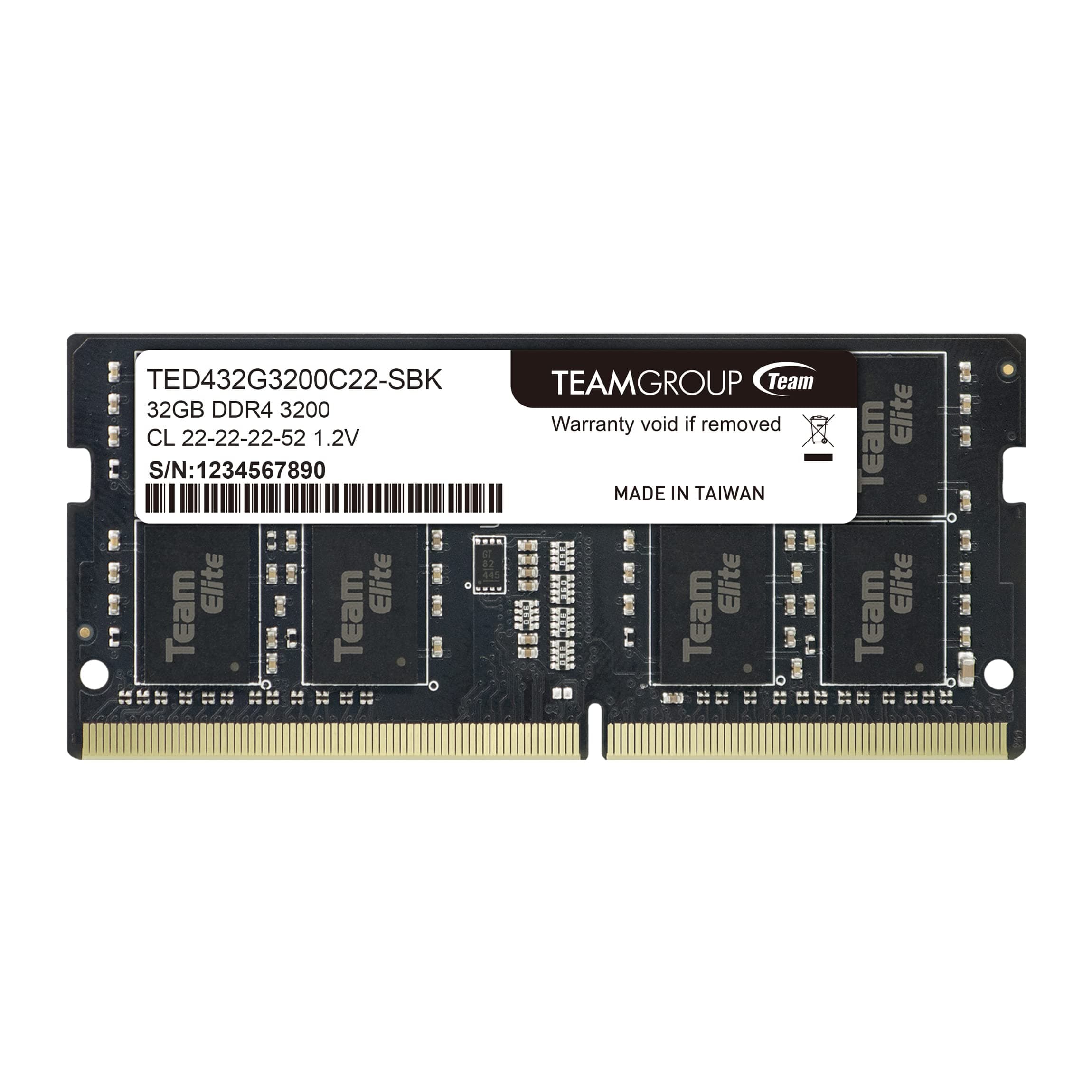 Memoria SODIMM DDR4 3200 32GB C22 Team Elite 32GB Classic multicolour