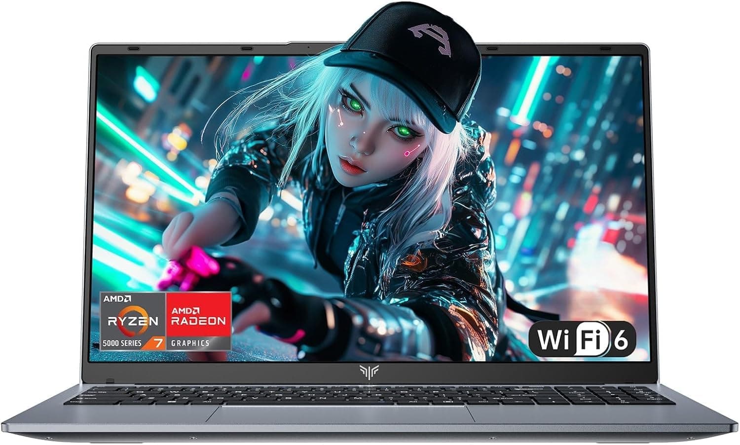 Laptop - 2026 Neueste 15.6 Zoll FHD Display Laptop mit Ryzen 7 5700U Prozessor bis zu 4.3GHz, 16GB Ram DDR4 512GB NVMe PCIe 3.0 SSD Notebook, Leichtgewicht 15.6-Zoll-5700U-16+512GB