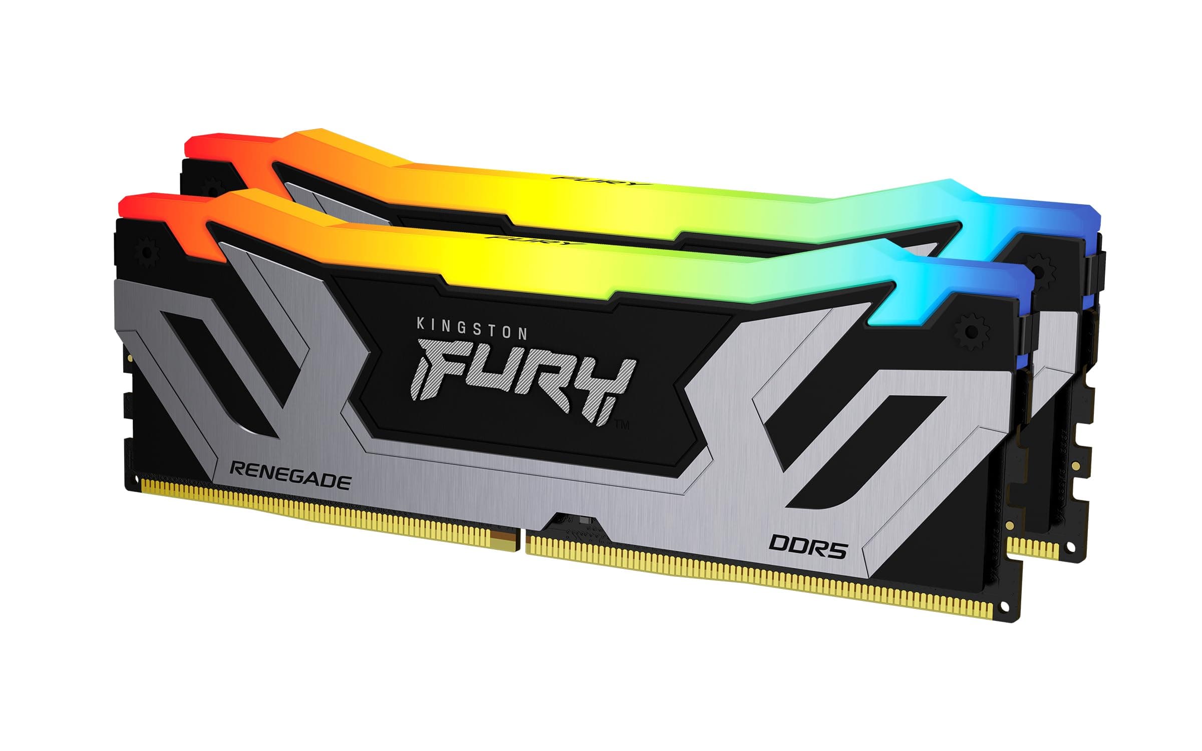 Kingston FURY Renegade Silber RGB XMP 48GB 8400MT/s DDR5 CL40 CUDIMM Desktop Gaming Speicher (Kit mit 2) - KF584CU40RSAK2-48 Bild 2