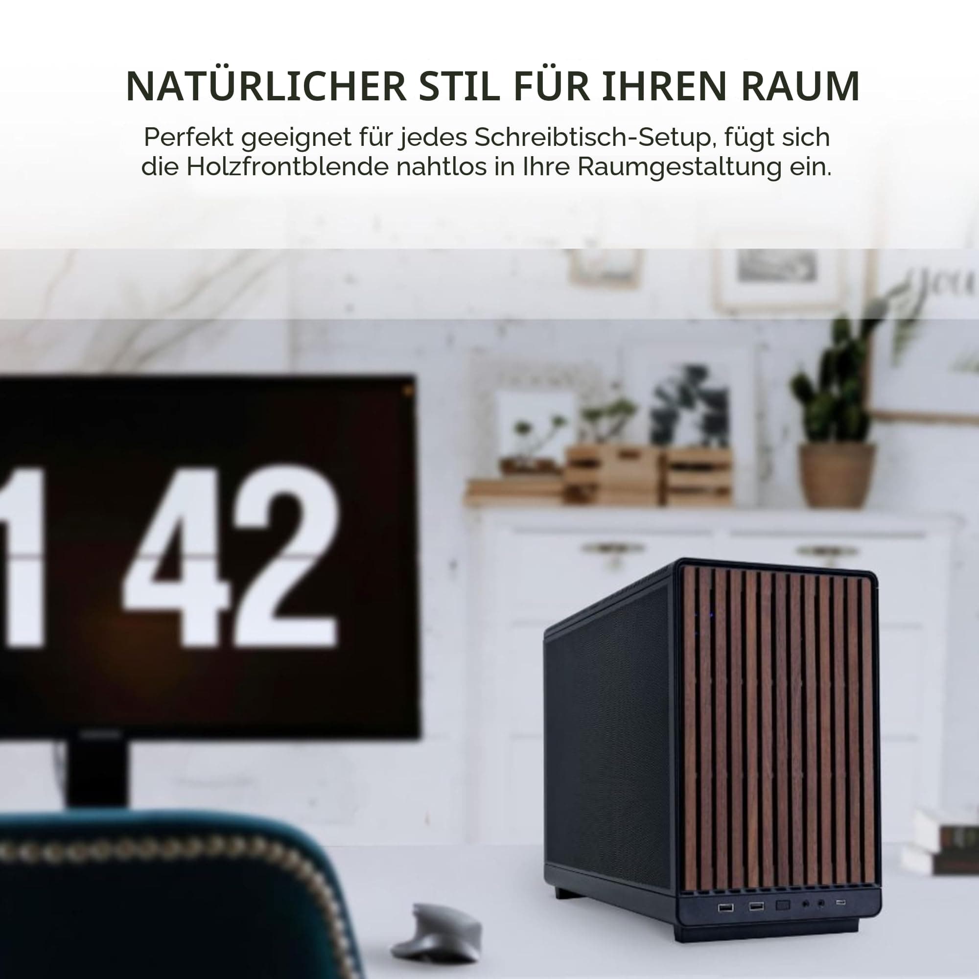 Lian Li DAN Cases A3-mATX PC-Gehäuse, anpassbares Layout, 415 mm GPU-Klarheit, unterstützt bis zu 360 mm Radiatoren, Stahl, Kunststoff, Schwarz Bild 7