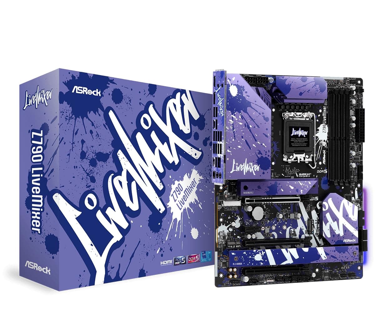 ASRock Z790 Live Mixer ATX Intel DDR5 Spezial Design, 90-MXBK10-A0UAYZ Bild 2