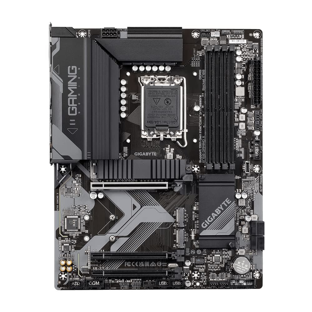 GIGABYTE B760 Gaming X Mainboard - Unterstützt Intel Core Prozessoren der 14. Generation, 8+1+1 Phasen digitales VRM, bis zu 7600MHz DDR5 (OC), 3X PCIe 4.0 M.2, 2.5GbE LAN, USB 3.2 Gen 2 Bild 3