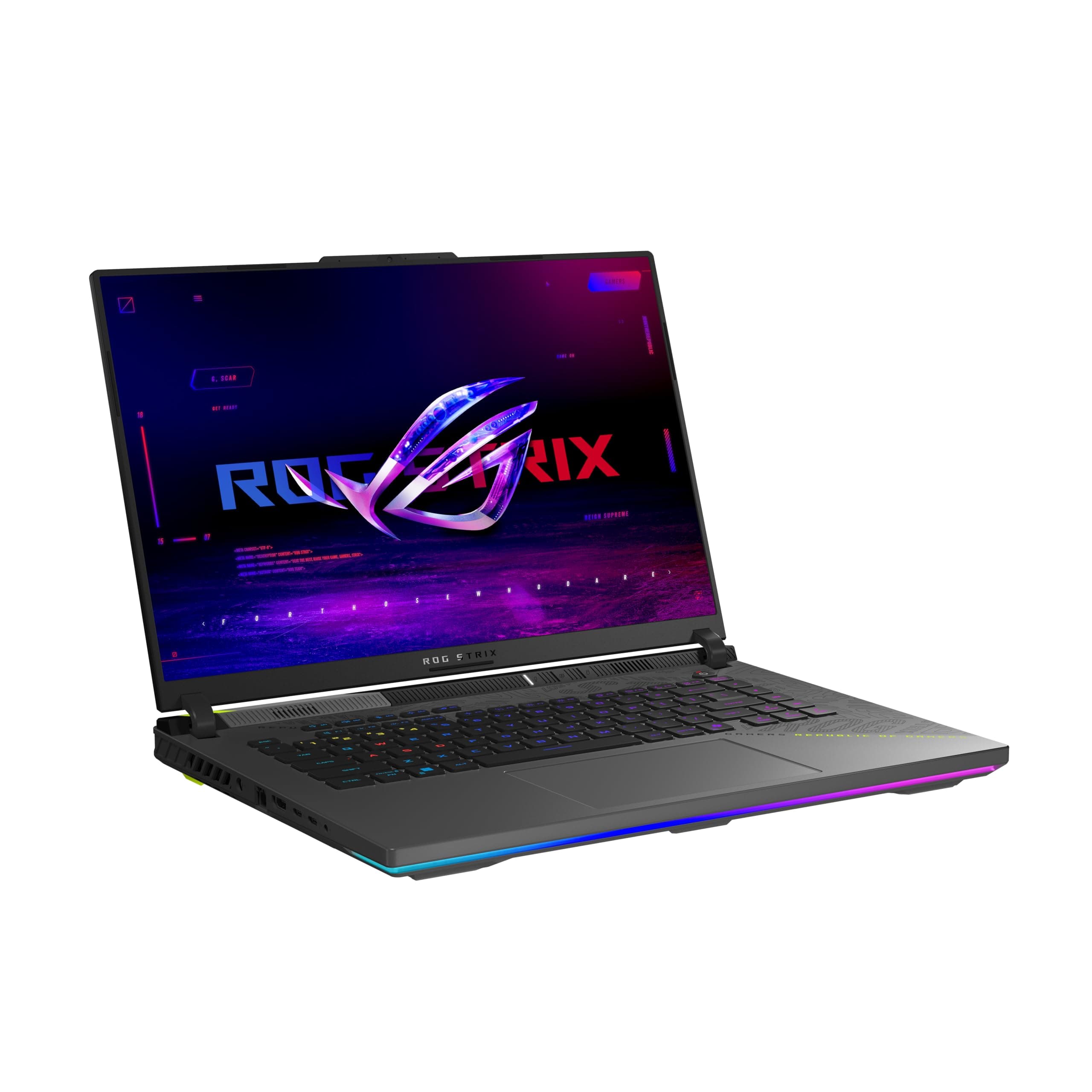 ASUS ROG Strix G16 G614FR Laptop | 16" WQXGA 240Hz/3ms 16:9 IPS Display | AMD Ryzen 9 9955HX | 32GB RAM |1TB SSD | RTX 5070 Ti | Win11 Home | QWERTZ | Volt Green | 3Monate GamePass Bild 2