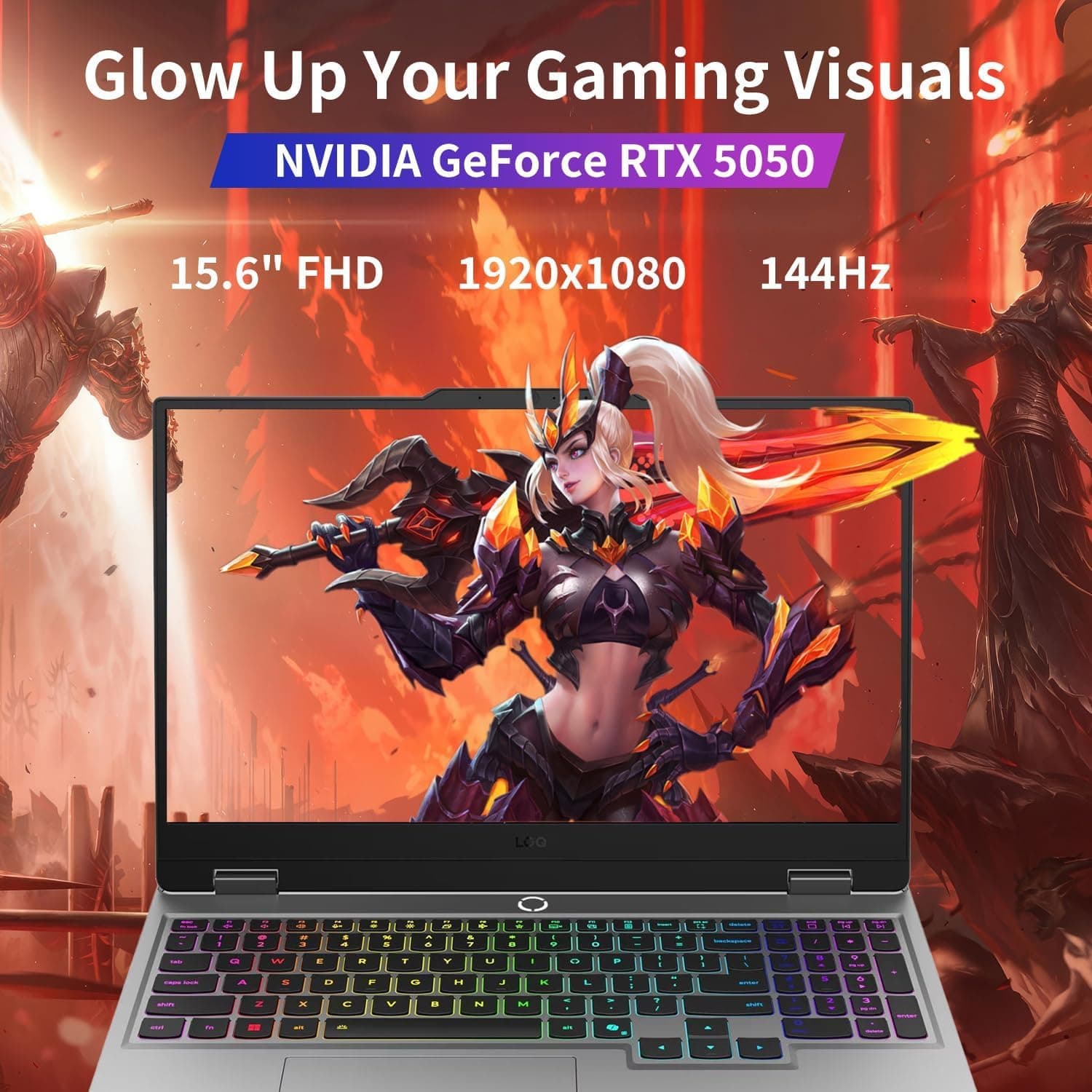 Lenovo LOQ 15 Gaming Laptop RTX 5050 -Intel Core i5-13450HX Beat Ryzen 7 7435HS -15.6 FHD Display G-SYNC - 32GB RAM -1TB SSD Backlit Keyboard -2025 Portatil Gamer PC -Windows 11 -Webcam 32GB RAM| 1TB SSD Bild 2
