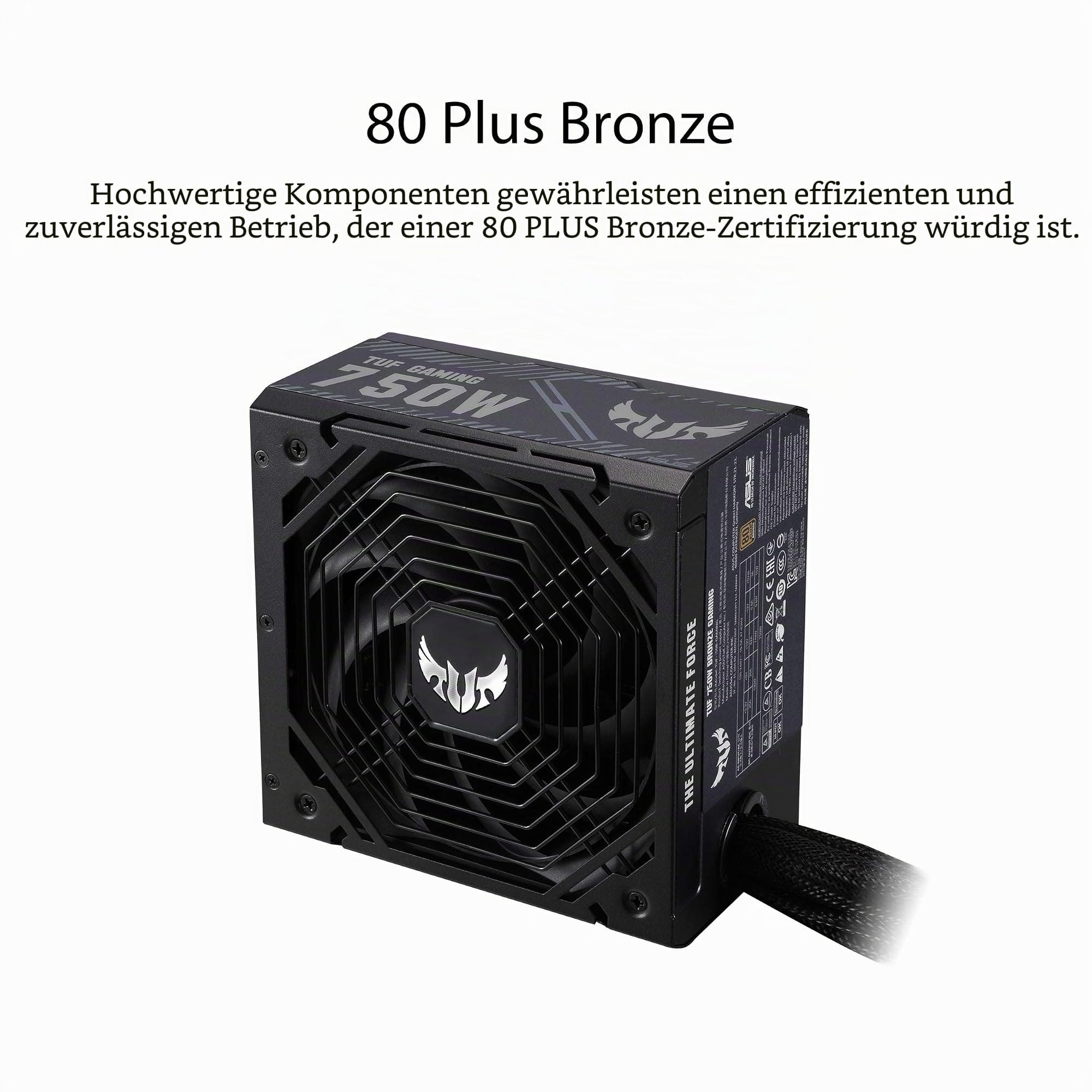 ASUS TUF Gaming 750W Bronze Netzteil (750 Watt, 0dB-Technologie, 80cm 8-Pin CPU-Anschluss (EPS 12V), 80-Plus-Bronze) Bild 8