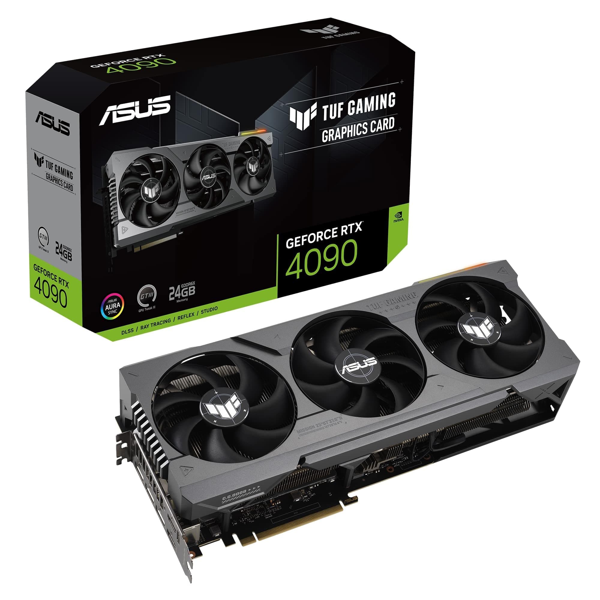 ASUS TUF Gaming GeForce RTX 4090 24GB Gaming Grafikkarte (DLSS 3, PCIe 4.0, 24GB GDDR6X, HDMI 2.1a, DisplayPort 1.4a, TUF-RTX4090-24G-GAMING) Bild 2