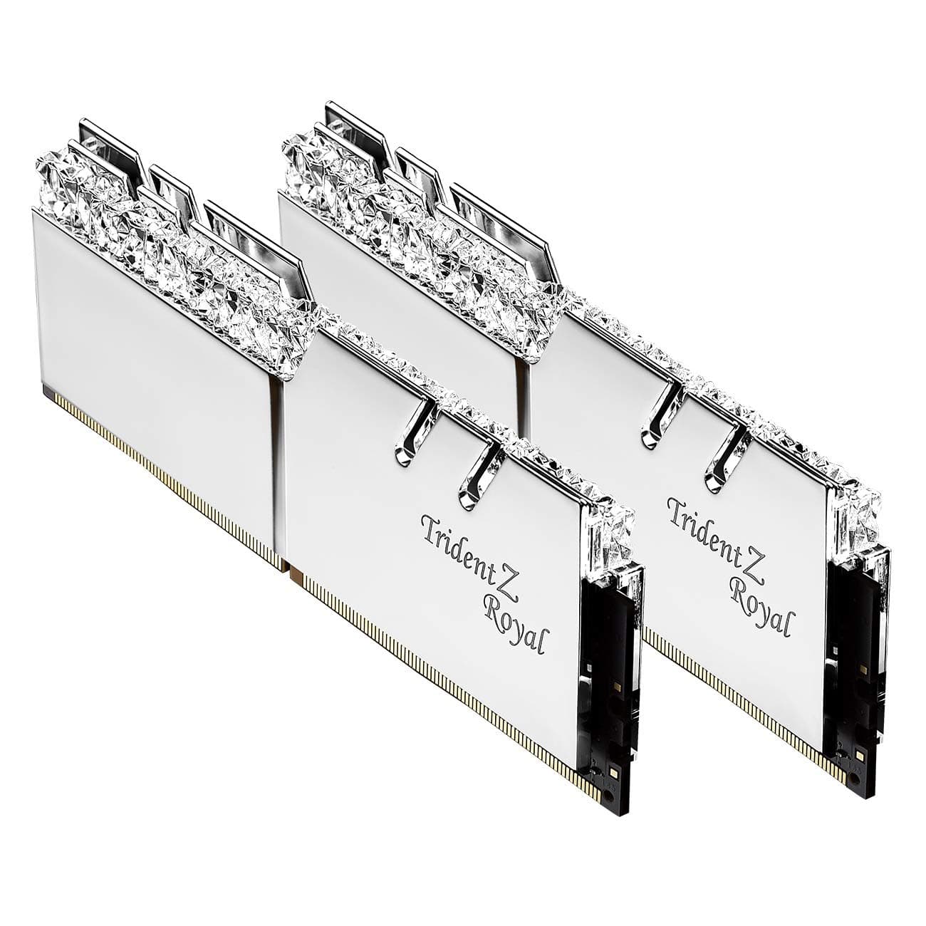 G.SKILL 32GB DDR4 Trident Z Royal Silver 3600Mhz PC4-28800 CL16-19-19-39 1.35V Dual Channel Kit 2x16GB