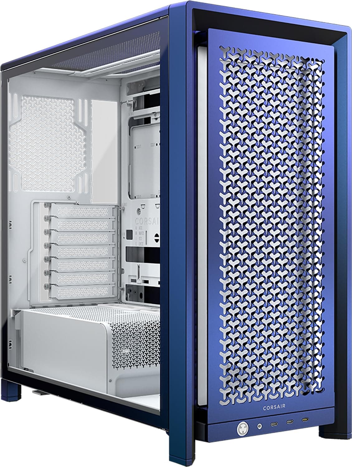 Corsair Frame 4000D Vault Series Modular ATX Mid Tower PC-Gehäuse - Hoher Luftdurchsatz, InfiniRail Lüftermontage-System, Modulare Anpassung, Geräumiger Innenraum, GPU Bild 2