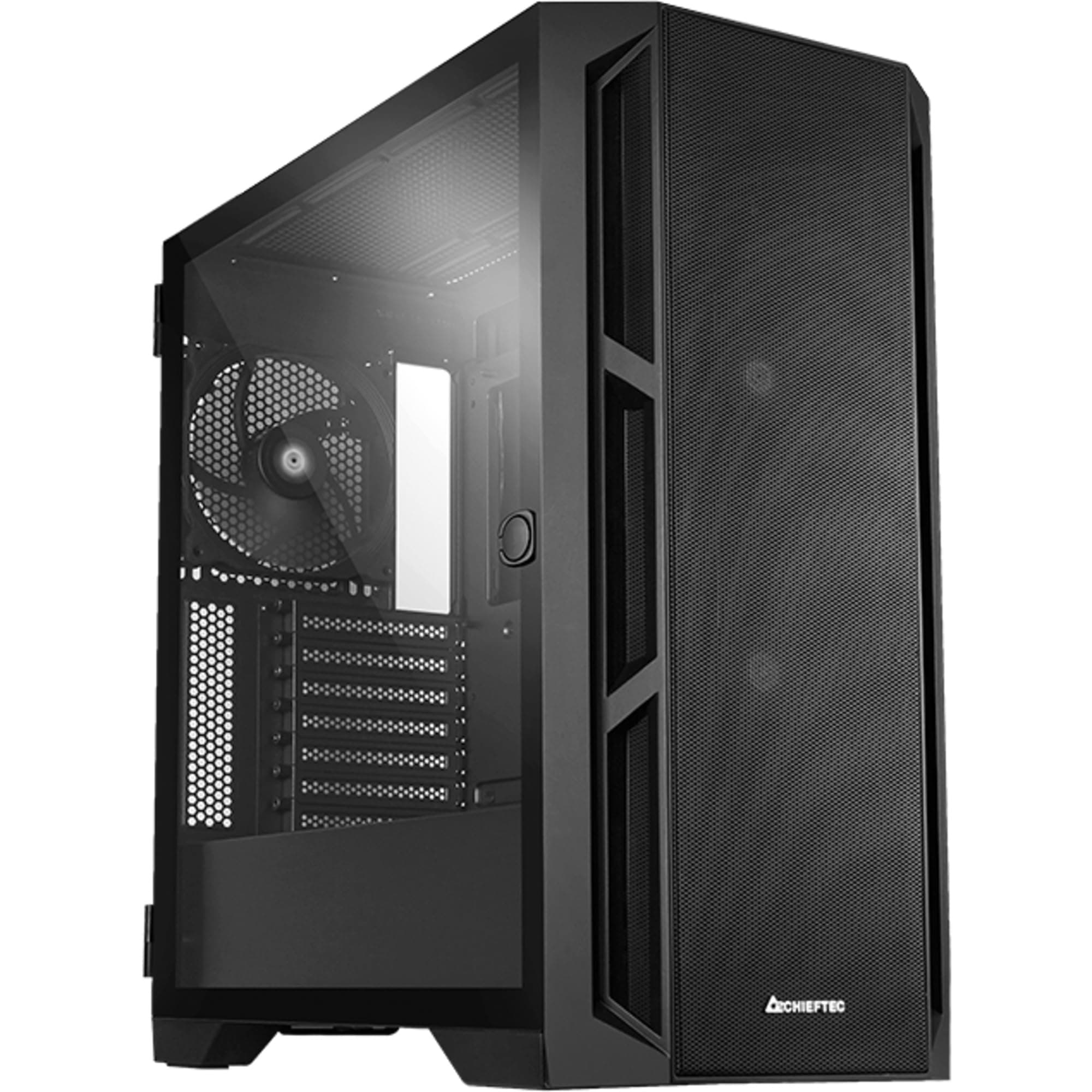 Chieftec 01B-M-Op ATX Midi Tower Black, GA-01B-M-OP Bild 2