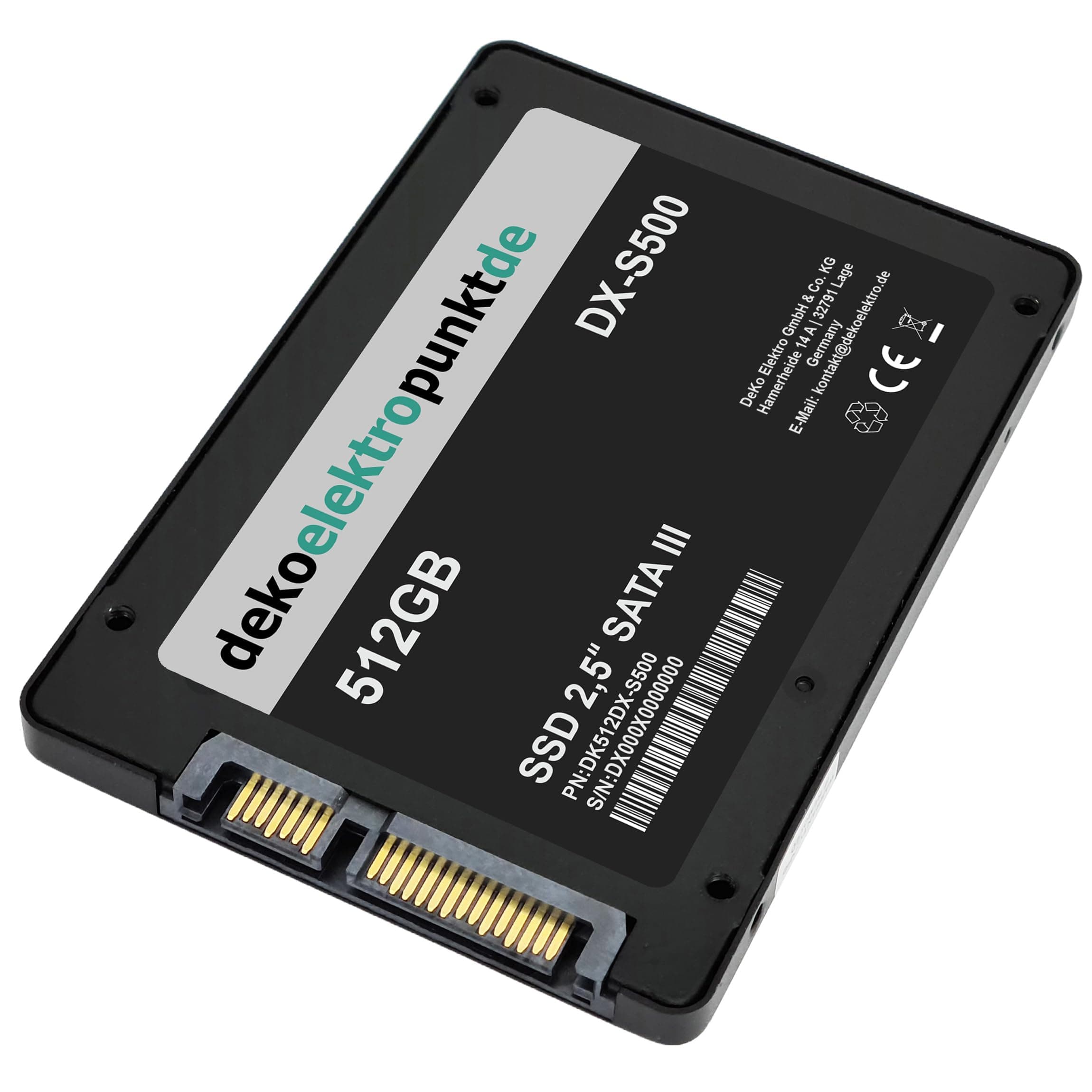 512GB SSD Festplatte passend für MSI X299 Tomahawk AC Mainboard, Alternatives Ersatzteil 2,5" Zoll SATA3 Bild 3