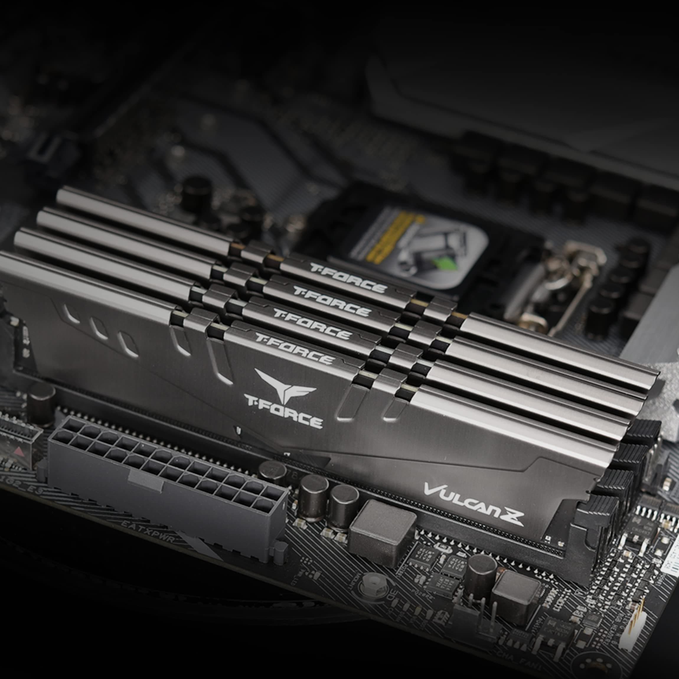 TEAMGROUP Team T-Force Vulcan Z DDR4 Gaming Memory, 2 x 16 GB, 3600 MHz, 288 Pin DIMM, Grey 2x16GB Classic multicolour Bild 3