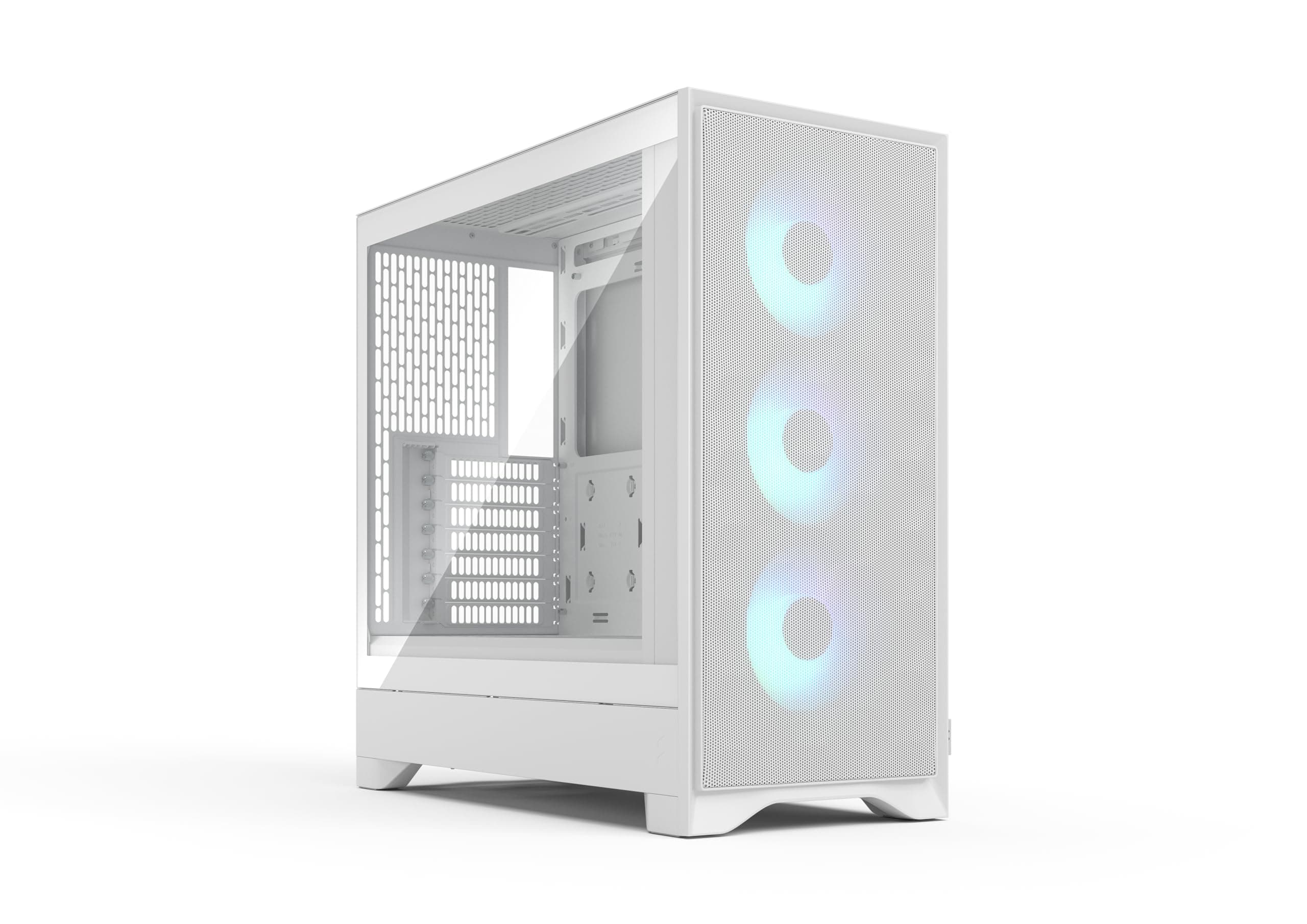 Fractal Design Pop 2 Air White RGB - PC Gaming Gehäuse ATX mit Mesh-Front, 3X 120 mm RGB-Lüftern, Tempered Glass, GPU bis 416 mm, mATX/ITX Weiß TG RGB