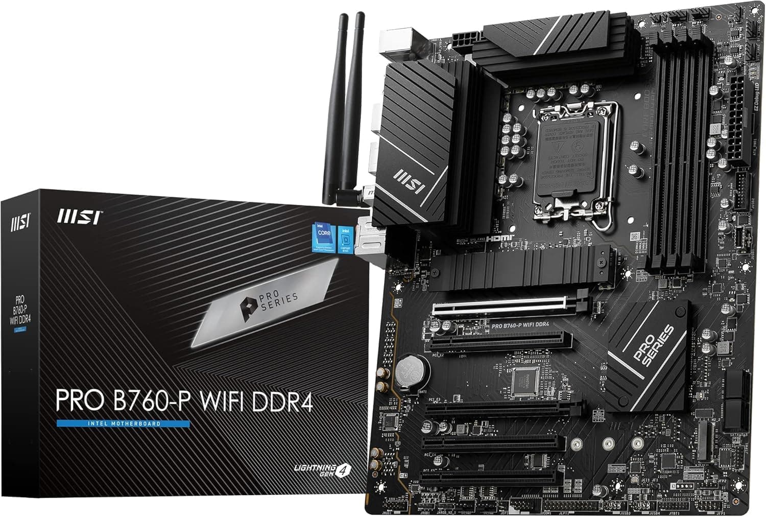 MSI PRO B760-P WiFi DDR4 Mainboard + Intel® Core™ Ultra 7 265KF Prozessoren 20 cores PRO B760-P WIFI DDR4 Core Ultra 7 265KF Bild 3