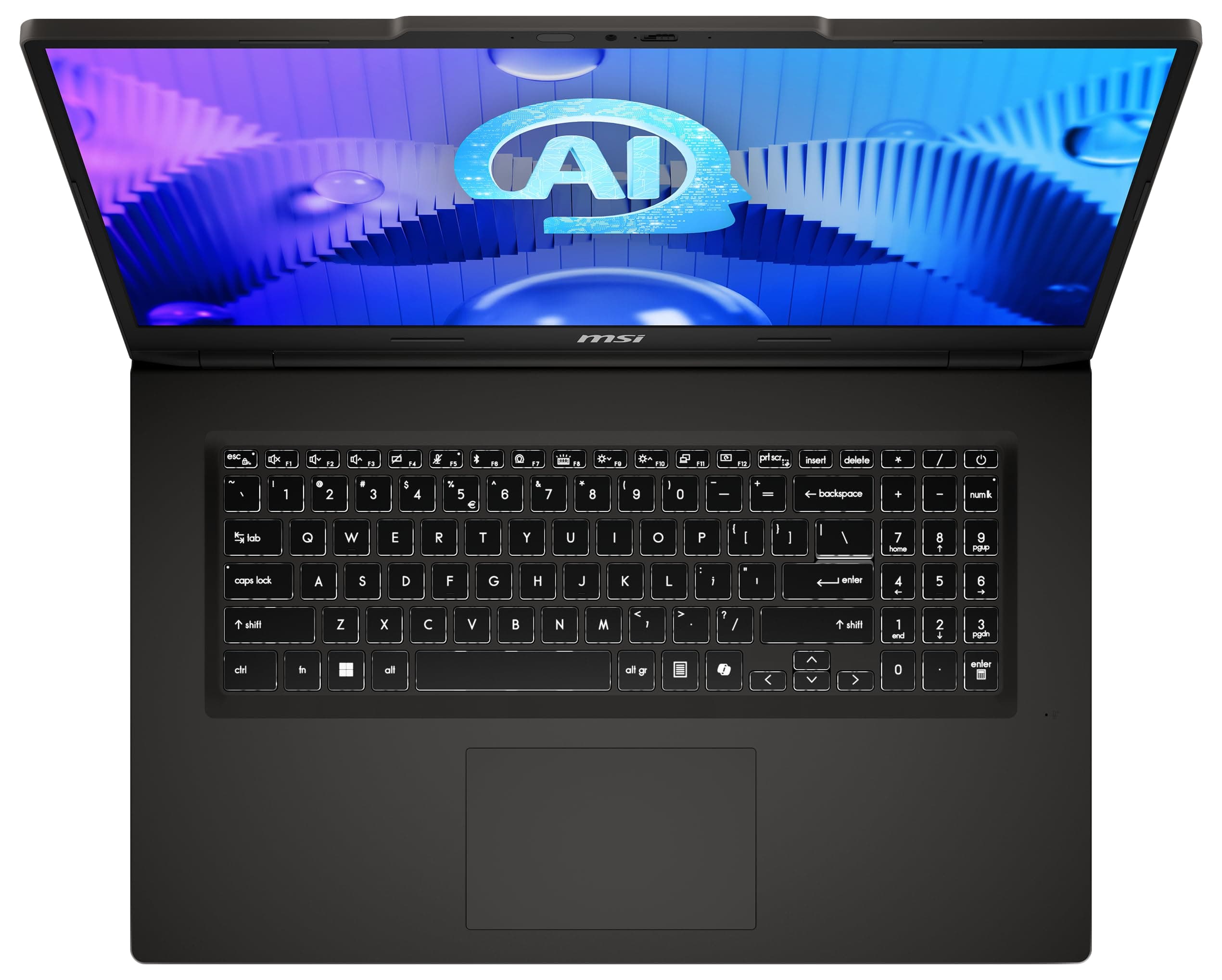 MSI VenturePro A17 AI+, Business-Laptop, AMD Ryzen™ AI 7 350 Prozessor, 17,3" Full HD Display, NVIDIA® GeForce RTX™ 5060 Grafik, 16 GB RAM, 512 GB SSD, Windows 11 Home, QWERTZ Tastatur, A3HWFG-003 Bild 4
