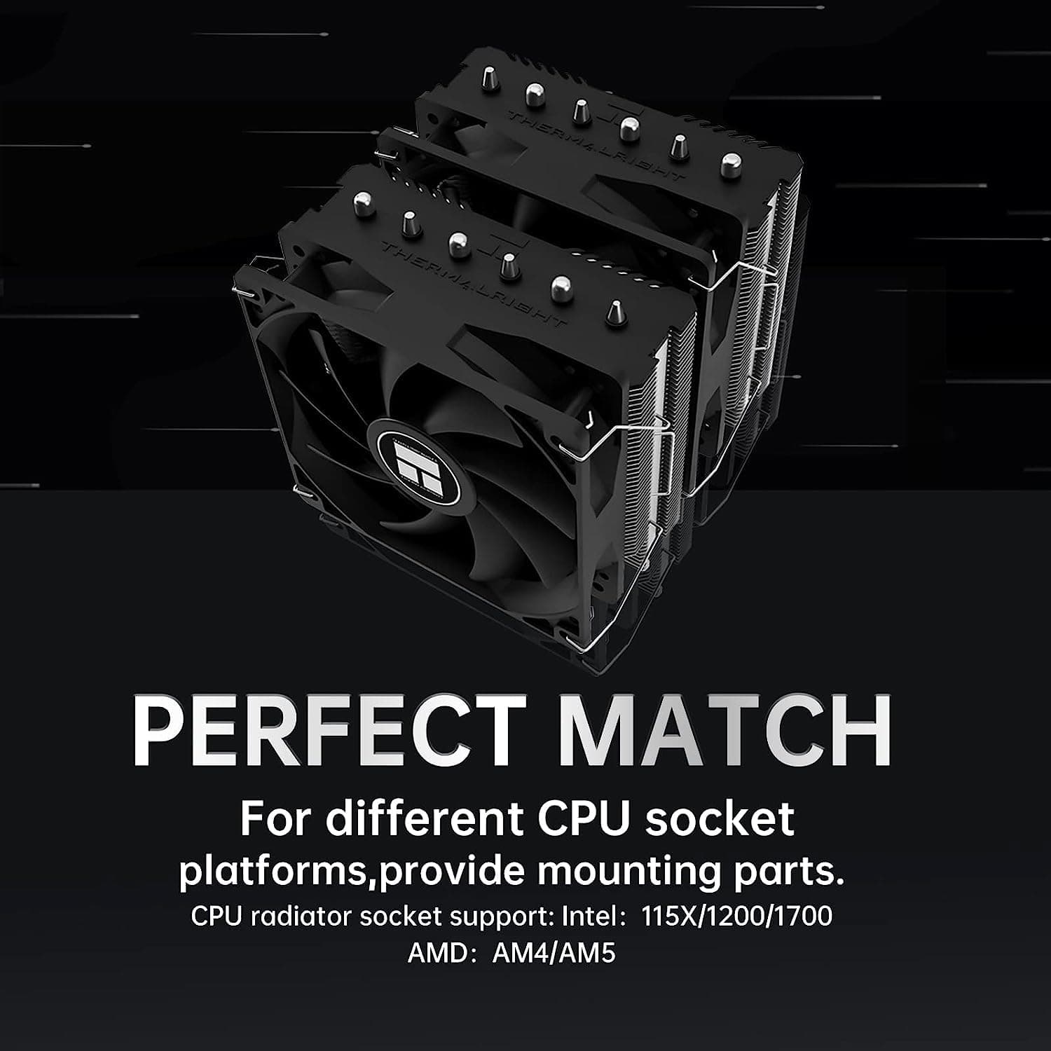 THERMALRIGHT Peerless Assassin 120 SE CPU Kühler, TL‑C12C 120mm PWM Lüfter, 1550U/min, 6 Heatpipes, für AMD AM4/AM5 & Intel LGA 1700/1851 PA120SE Bild 7