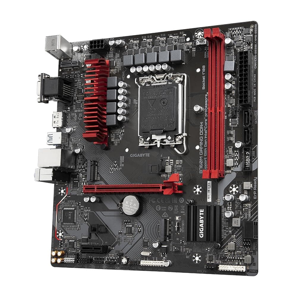 GIGABYTE B760M Gaming DDR4 Motherboard - Unterstützt Intel Core 14. Generation CPUs, 6+2+1 Phasen Digital VRM, bis zu 5333MHz DDR4 (OC), 2xPCIe 4.0 M.2, 2.5GbE LAN, USB 3.2 Gen1 Bild 5