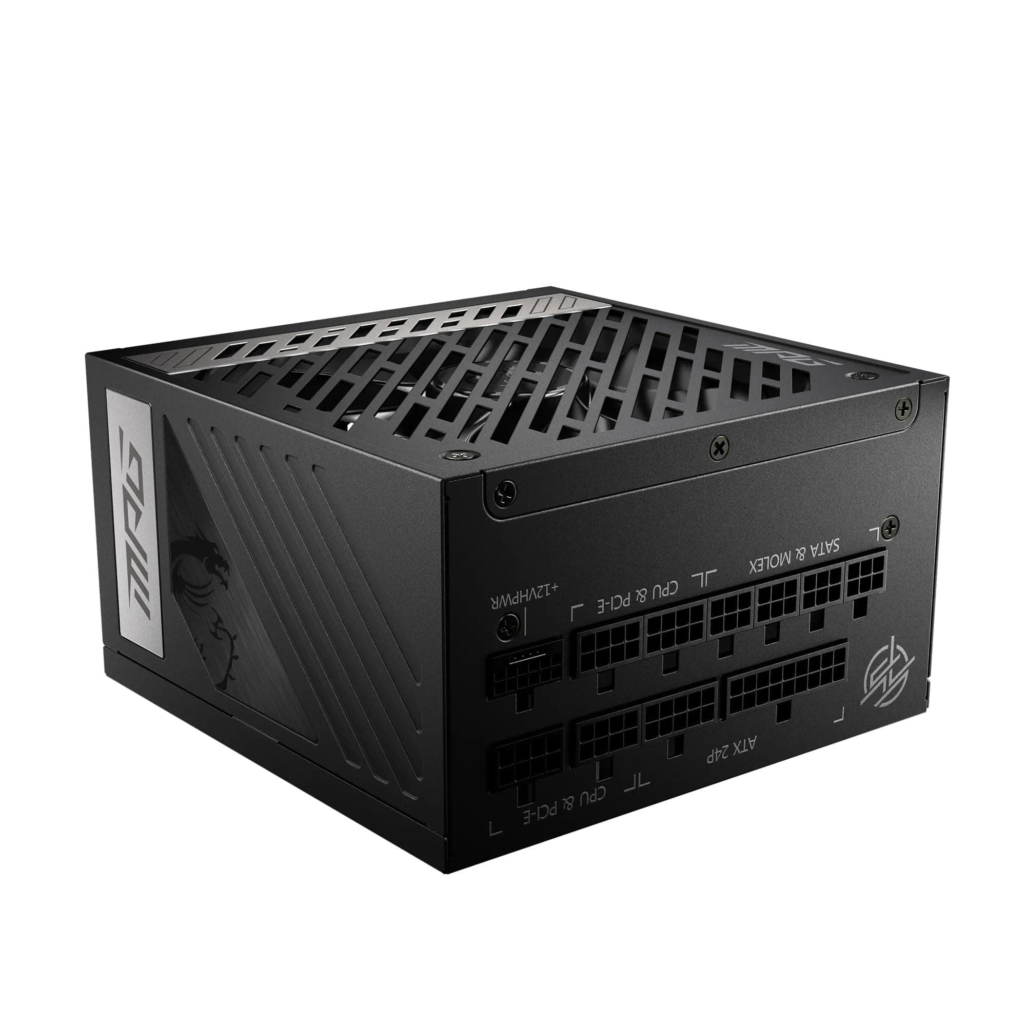 MSI MPG A1000G PCIE5 Netzteil EU Stecker, 1000W, 80 Plus Gold Zertifiziert, vollmodulares ATX 3.0, unterstützt PCIe 5.0 GPU, japanische 105°C Kondensatoren, 0% RPM Modus, Flachkabel 1000W PCIE5 Bild 3