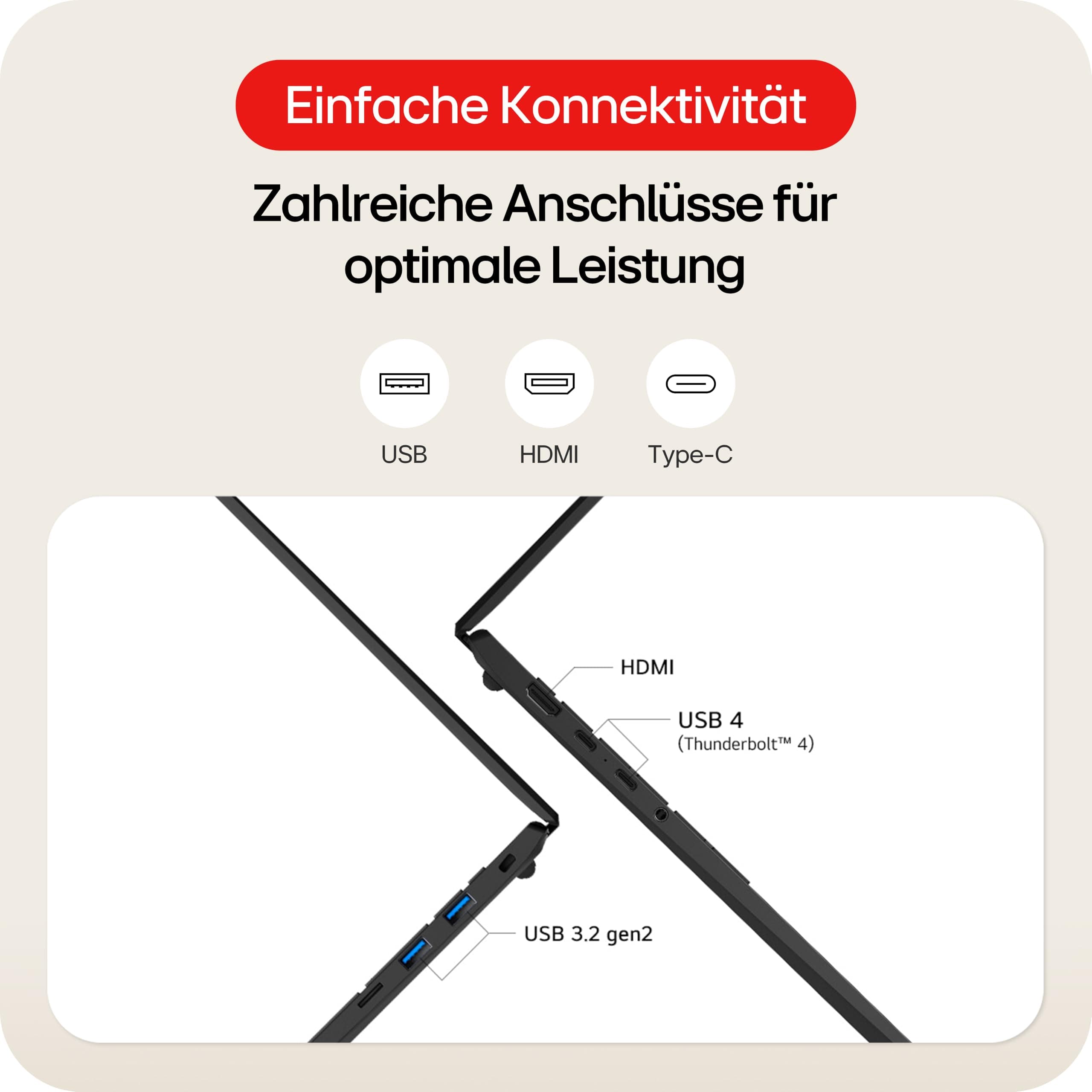 LG gram 17 17Z90TL-G.AU8BG (17 Zoll) IPS Notebook, Intel Core Ultra 7 258V, 32GB RAM, 2TB SSD, Intel Arc™ Graphics 140V, federleicht (1,389 kg), gram AI, Copilot+ PC, 77 Wh, Thunderbolt 4, Schwarz Intel Core Ultra 7 | Windows 11 Home | 2025 32.0 GB LG gram | Schwarz Bild 8