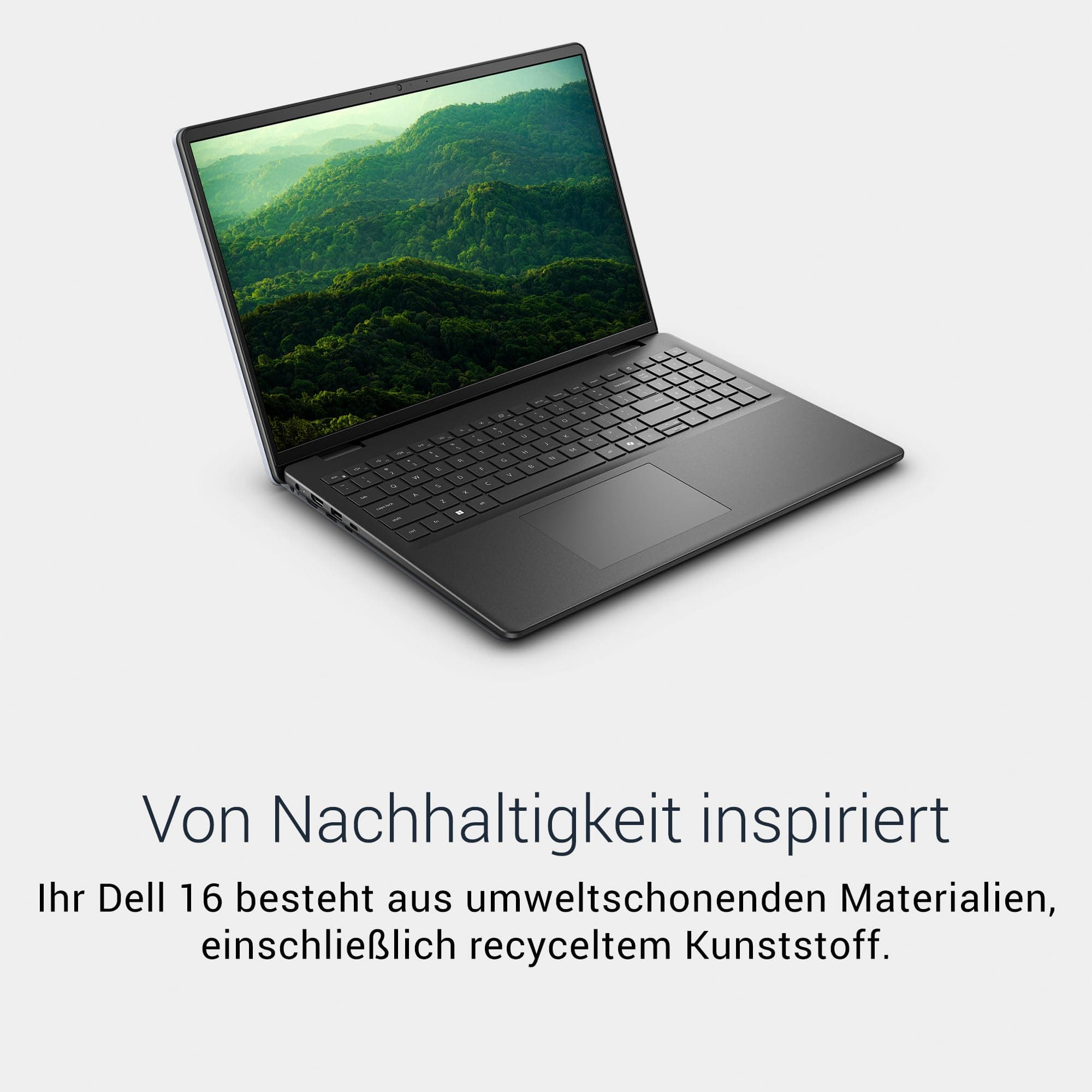 Dell 16 Laptop DC16250-16 Inch FHD+ 16:10 (1920x1200), Intel Core 5 Series 1 Processor, Intel UHD Graphics, 16GB DDR5 RAM, 512GB SSD, Windows 11 Home, QWERTZ Keyboard, Fingerprint Sensor - Black Core 5 120U 16 GB 512GB SSD Bild 6