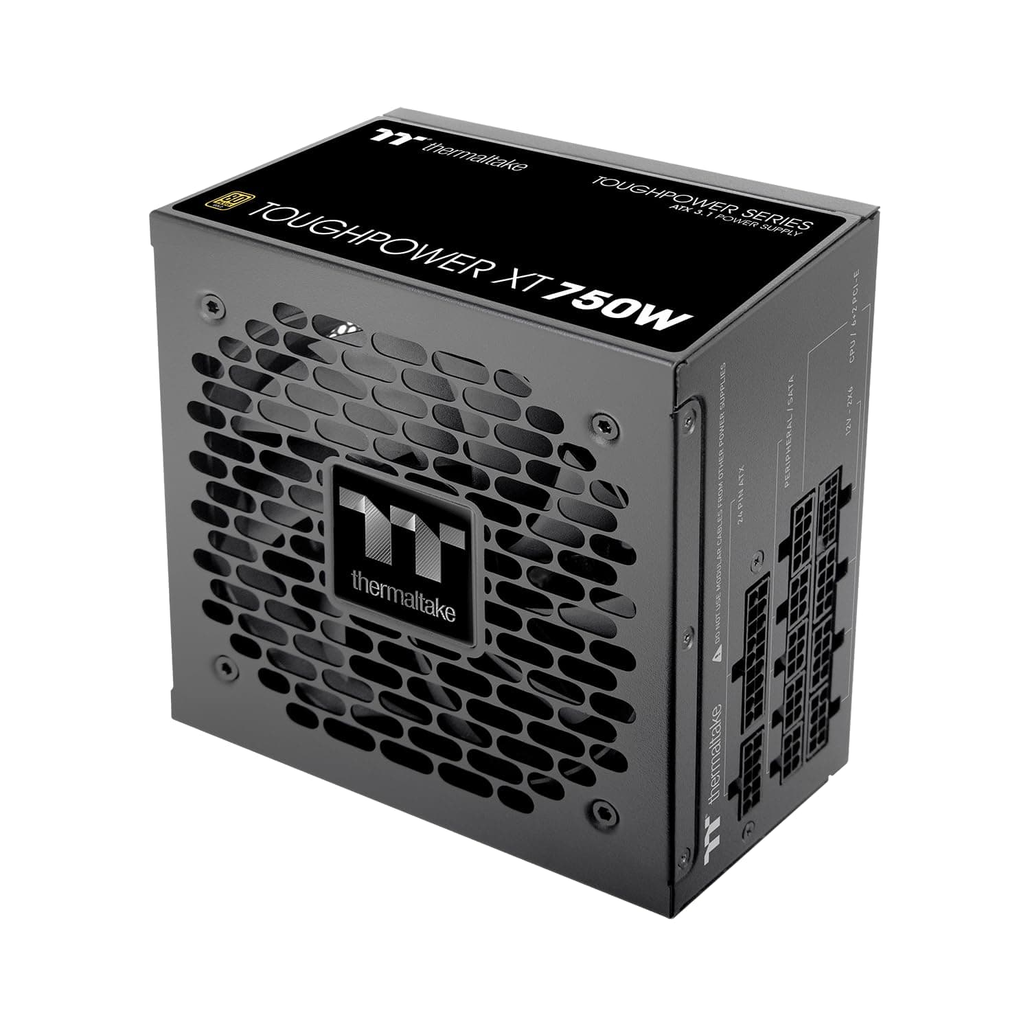 Thermaltake Toughpower XT | ATX 3.1 Netzteil | 80 Plus Gold | PCIe 5.1 | 12V‑2x6 | Vollmodular | Smart Zero Fan | Sehr leiser 120‑mm Hydraulic Bearing Lüfter | Schwarz (750, Watt) 750 Watt Bild 4