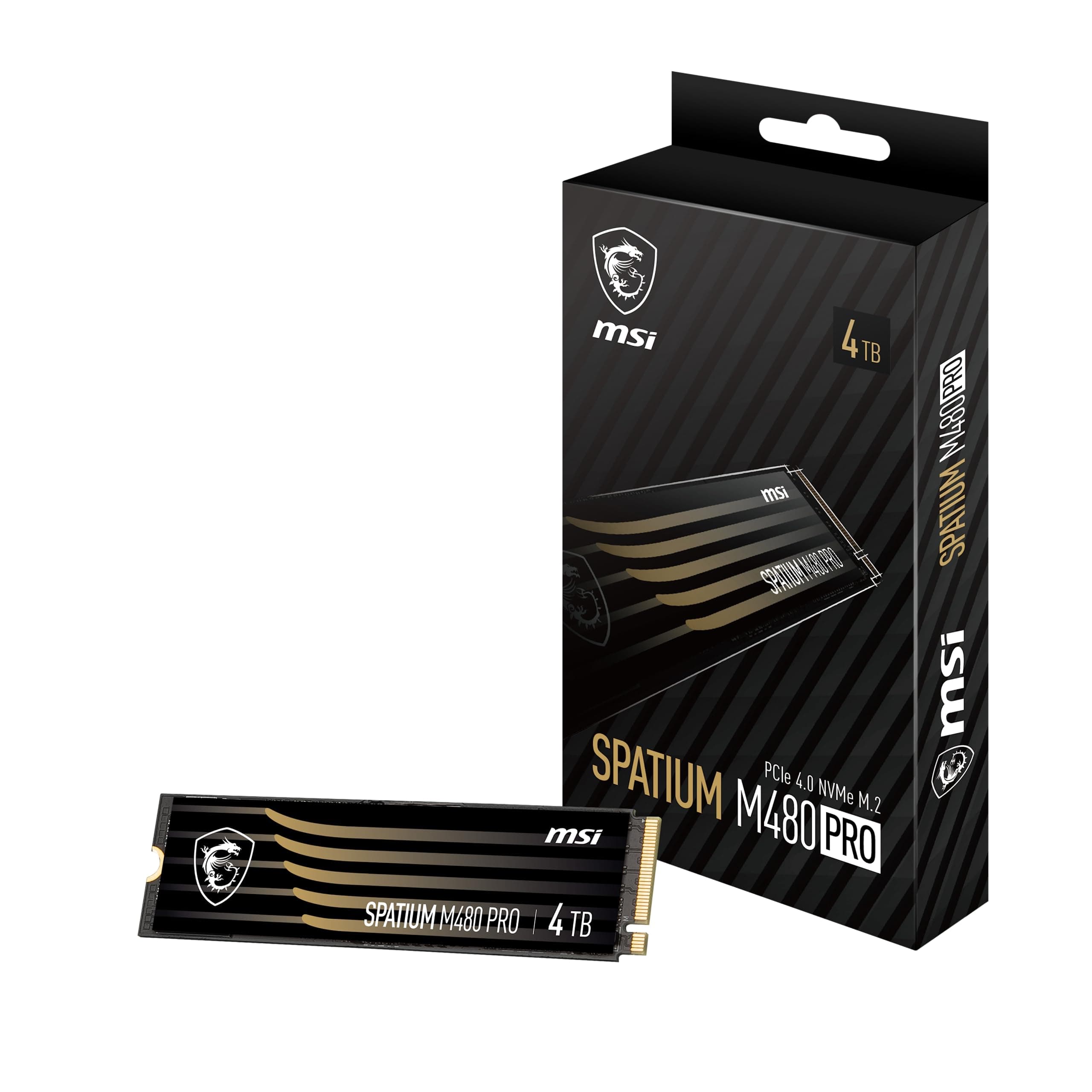 MSI SPATIUM M480 PRO PCIe 4.0 NVMe M.2 4TB interne SSD PCIe Gen4 NVMe (SPATIUM M480 PRO PCIe 4.0 NVMe M.2 4TB) Bild 2