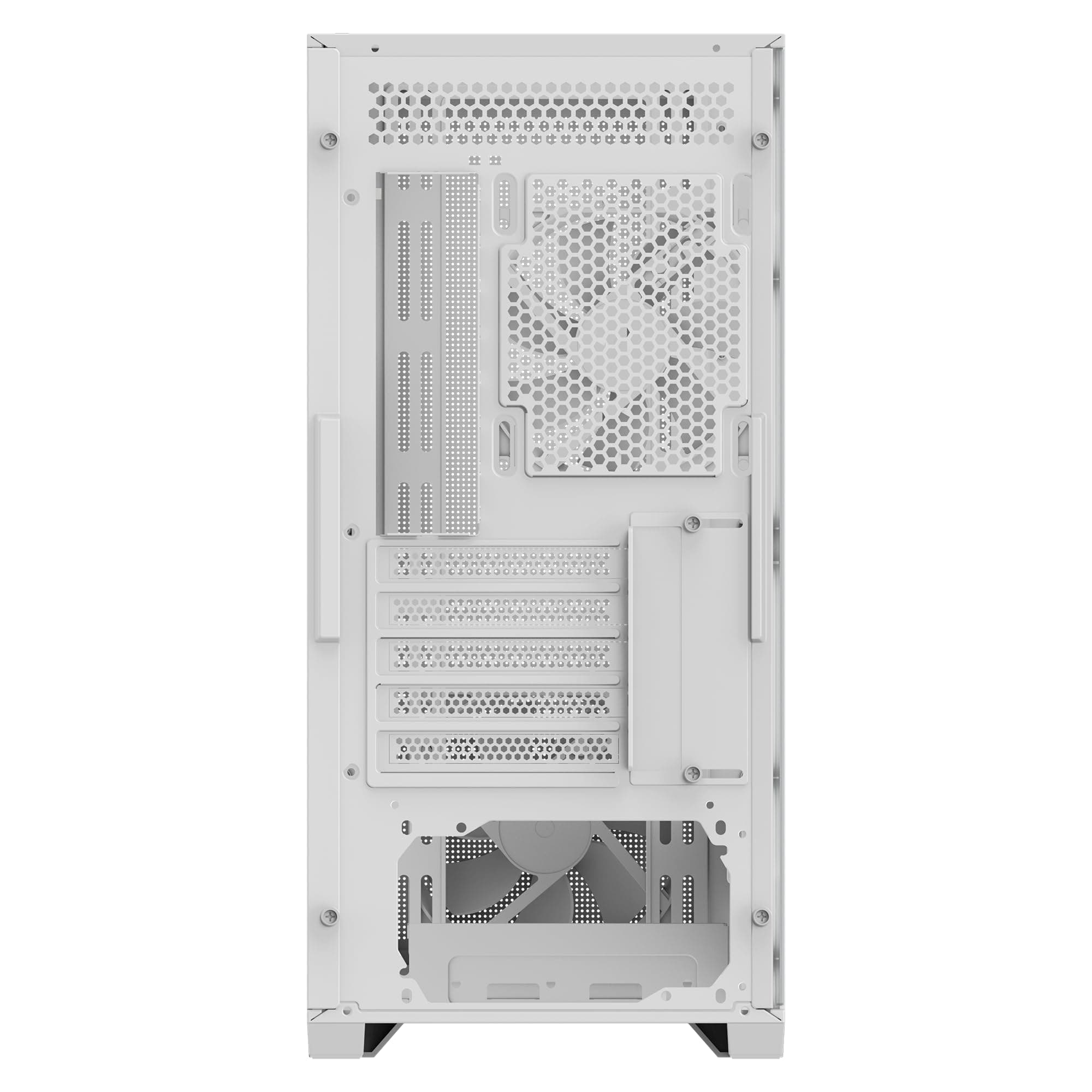 GIGABYTE C102 Glass Ice – weißes Mid-Tower-PC-Gaming-Gehäuse, gehärtetes Glas, PSU-Abdeckung, 2 x 120-mm-Lüfter (GB-C102GI) Bild 7