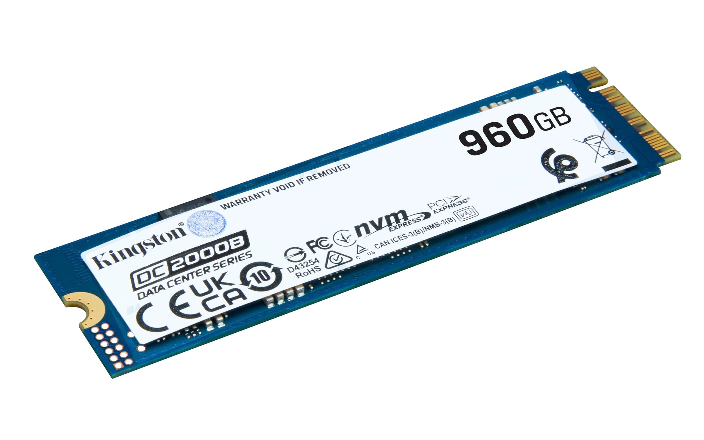 Kingston Data Center DC2000B PCIe 4.0 NVMe M.2 2280 960GB Enterprise SSD (Heatsink) - SEDC2000BM8/960G Bild 4