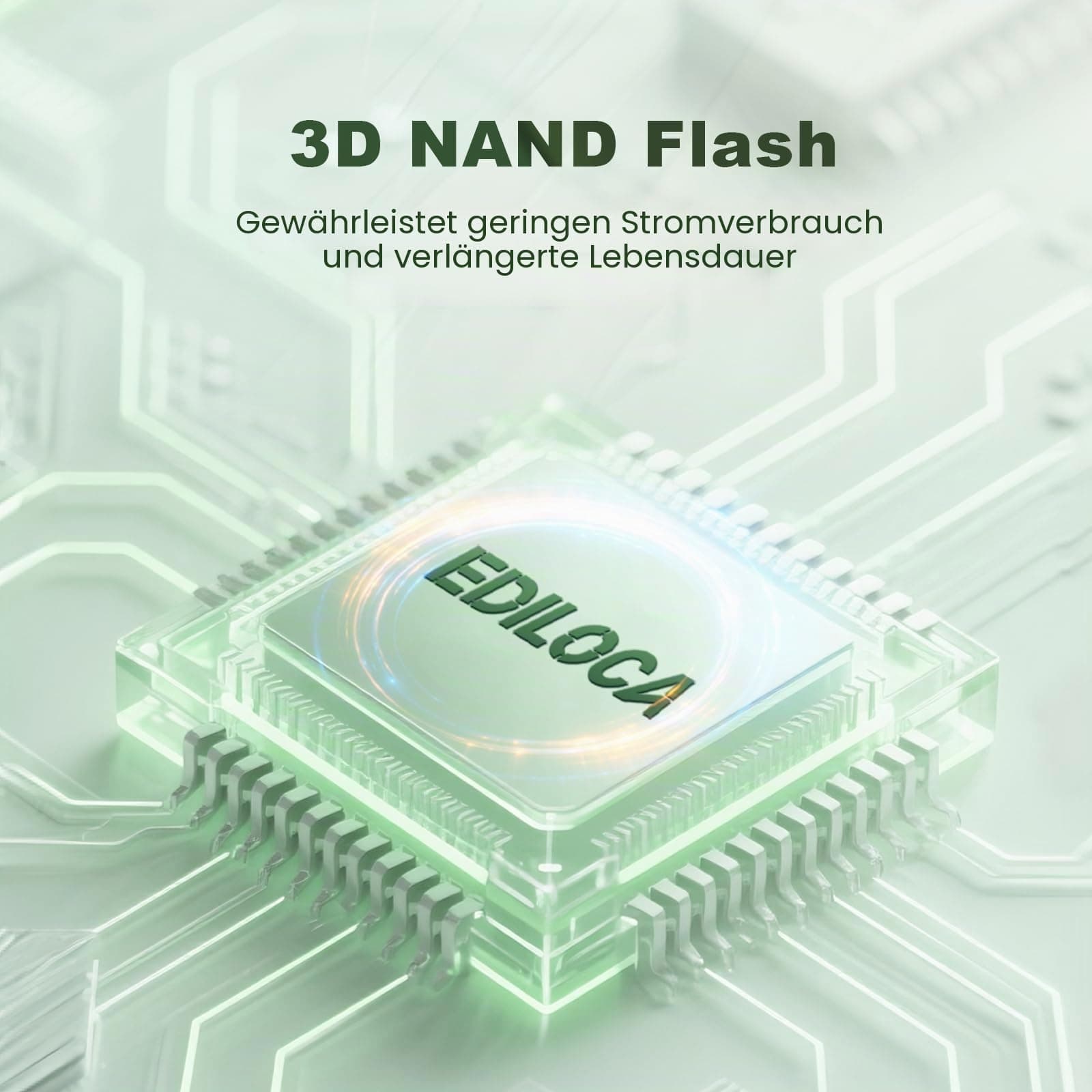 Ediloca EN680E 1TB Interne SSD PCIe Gen3, NVMe M.2 2280, SLC-Cache, 2150 MB/s Lesen, 1800 MB/s Schreiben, Internes Solid State Drive, kompatibel mit Desktops und Laptops Bild 5