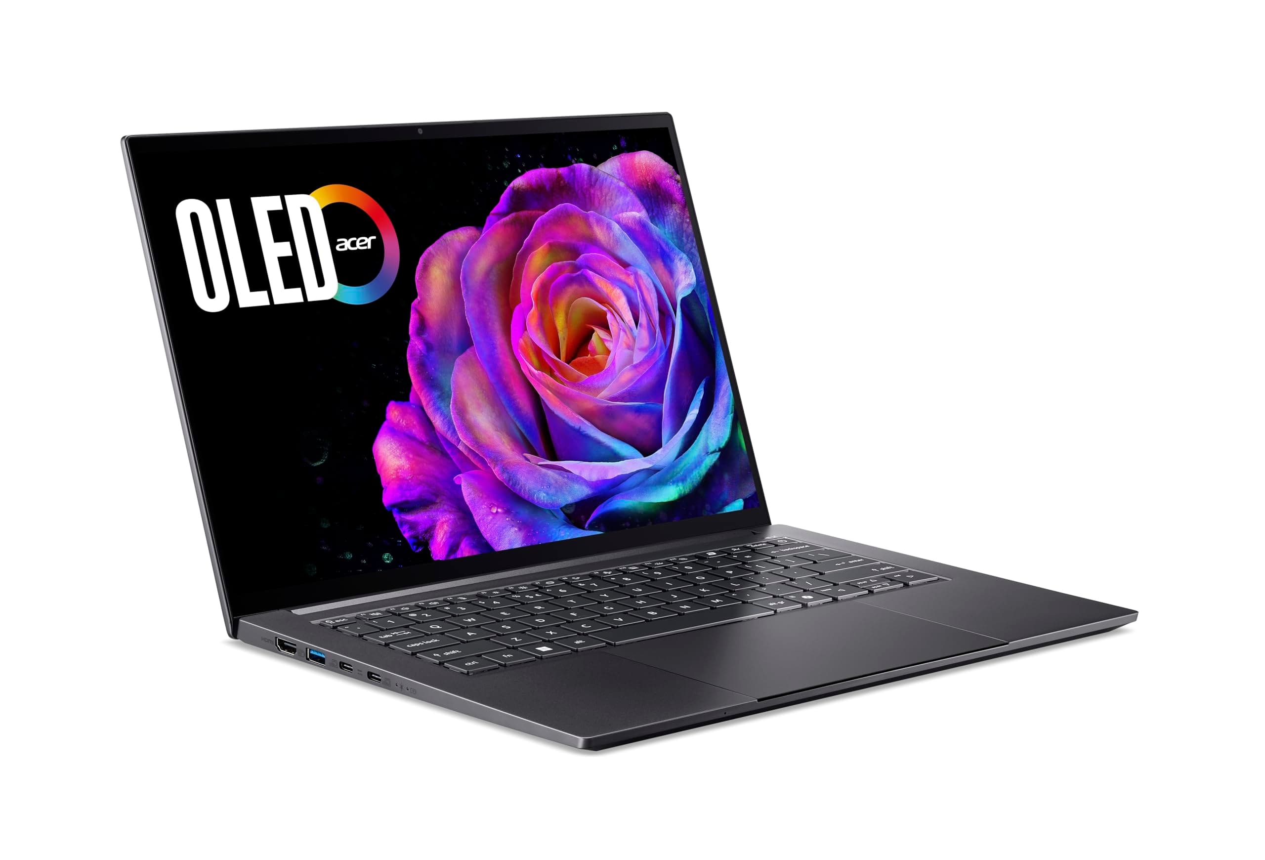 Acer Swift X 14 AI OLED (SFX14-61G-R6Q6) AI Laptop, Copilot+ PC, 14" WQ2.8K OLED 120Hz Touch-Display, AMD Ryzen AI 9 365, 32 GB RAM, 1 TB GB SSD, NVIDIA GeForce RTX 5070, Windows 11, QWERTZ Tastatur Bild 3