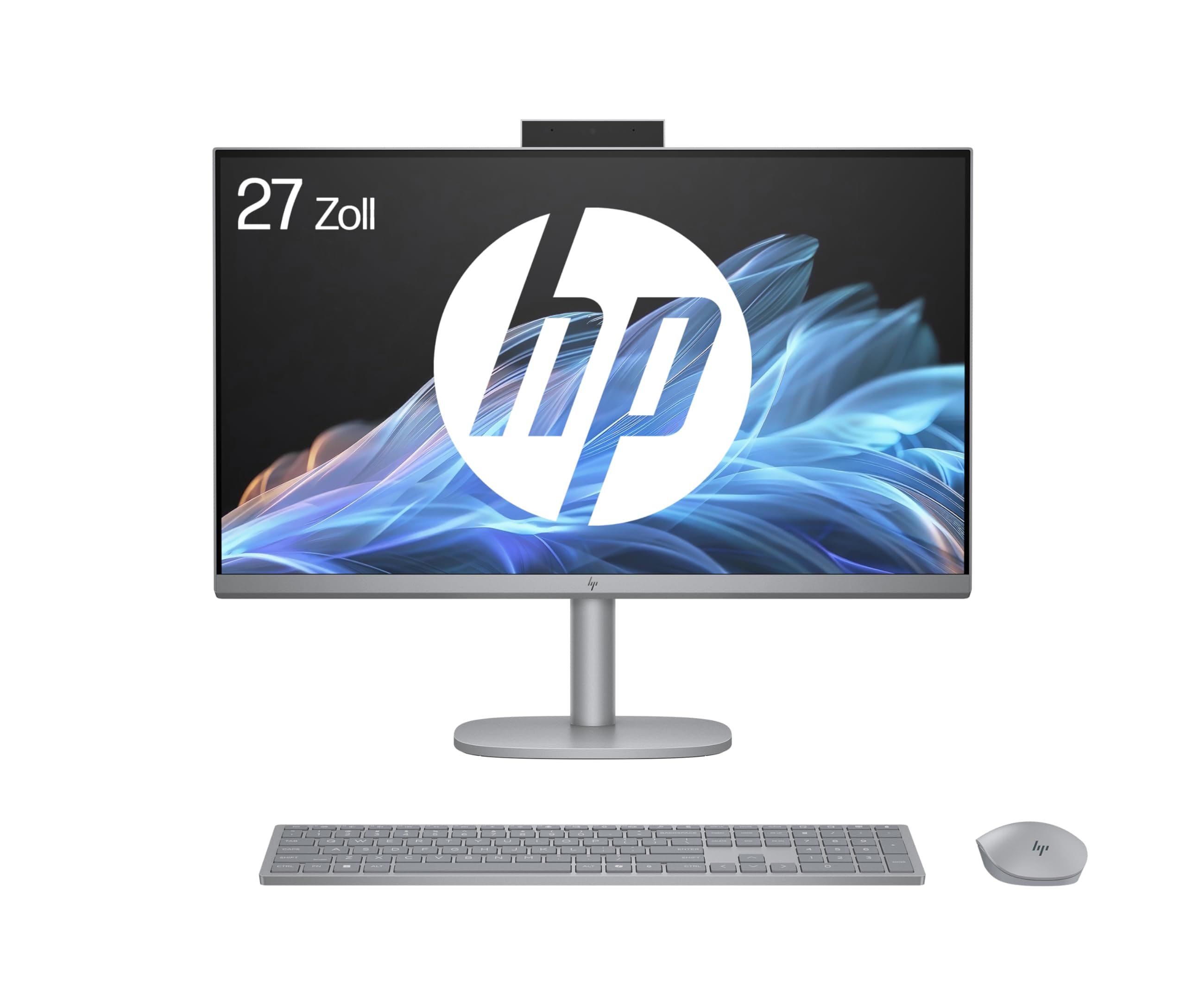 HP OmniStudio X 27-cs0273ng All-in-One KI PC, 27 Zoll Entspiegeltes FHD-Display, Intel Core Ultra 7 155H, 16 GB DDR5-SDRAM, 1 TB SSD, Intel Arc Graphics, Windows 11 Home, QWERTZ Tastatur, Silber Intel Core Ultra 7 155H 27 Zoll FHD Intel Arc Graphics
