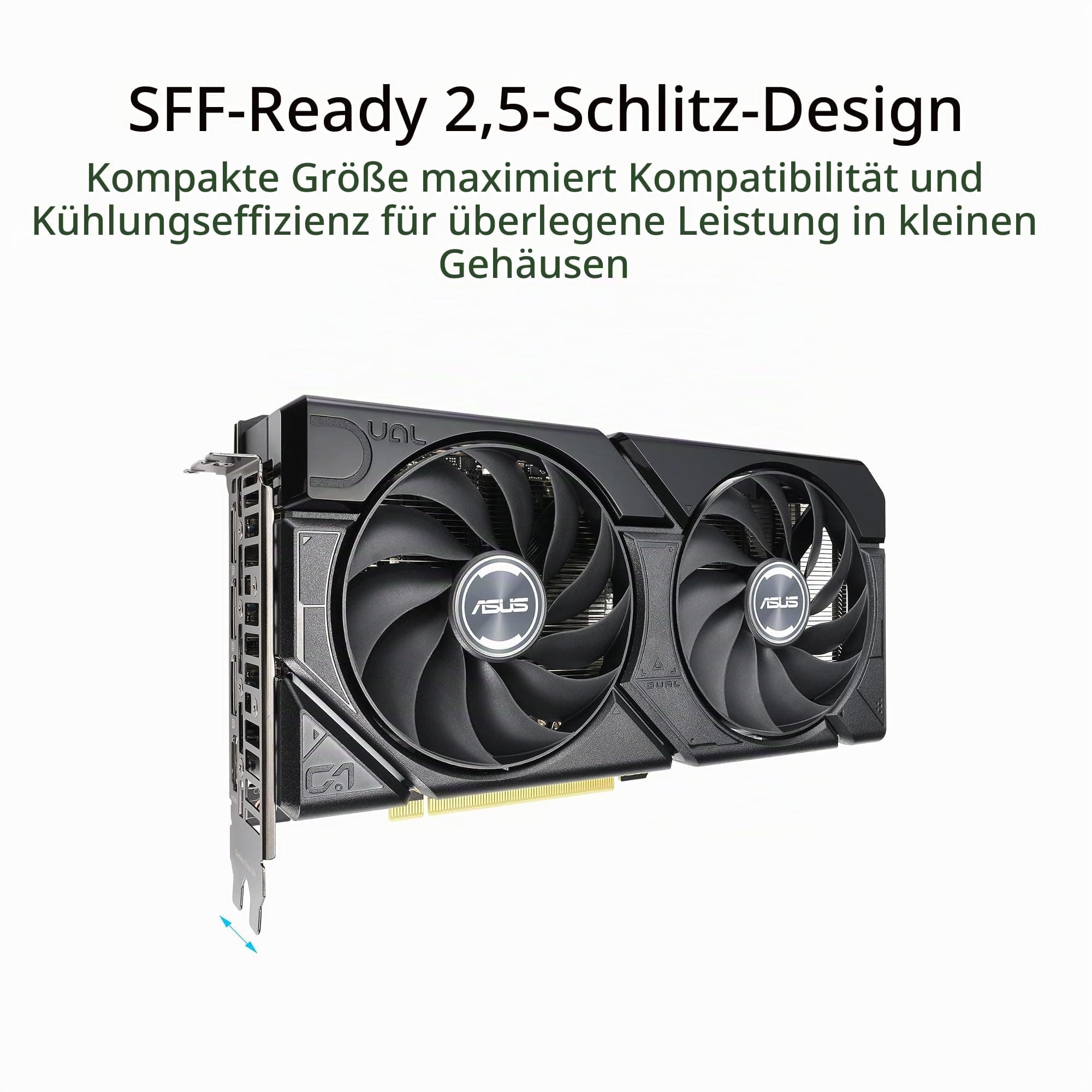 ASUS Dual GeForce RTX 4070 EVO OC Edition 12GB GDDR6 Gaming (Nvidia GeForce RTX4070 DLSS 3, 475 AI Tops, PCIe 4.0, 1x HDMI 2.1a, 3X DisplayPort 1.4a, DUAL-RTX4070-O12GD6-EVO) + Indiana Jones Bild 3