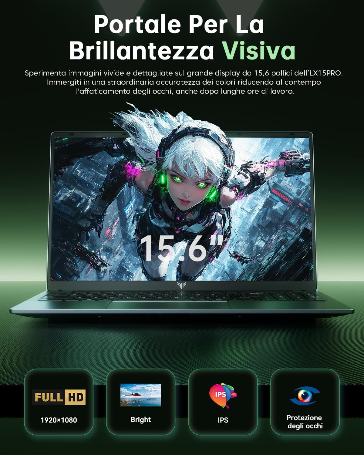 Laptop - 2026 Neueste 15.6 Zoll FHD Display Laptop mit Ryzen 7 5700U Prozessor bis zu 4.3GHz, 16GB Ram DDR4 512GB NVMe PCIe 3.0 SSD Notebook, Leichtgewicht 15.6-Zoll-5700U-16+512GB Bild 3