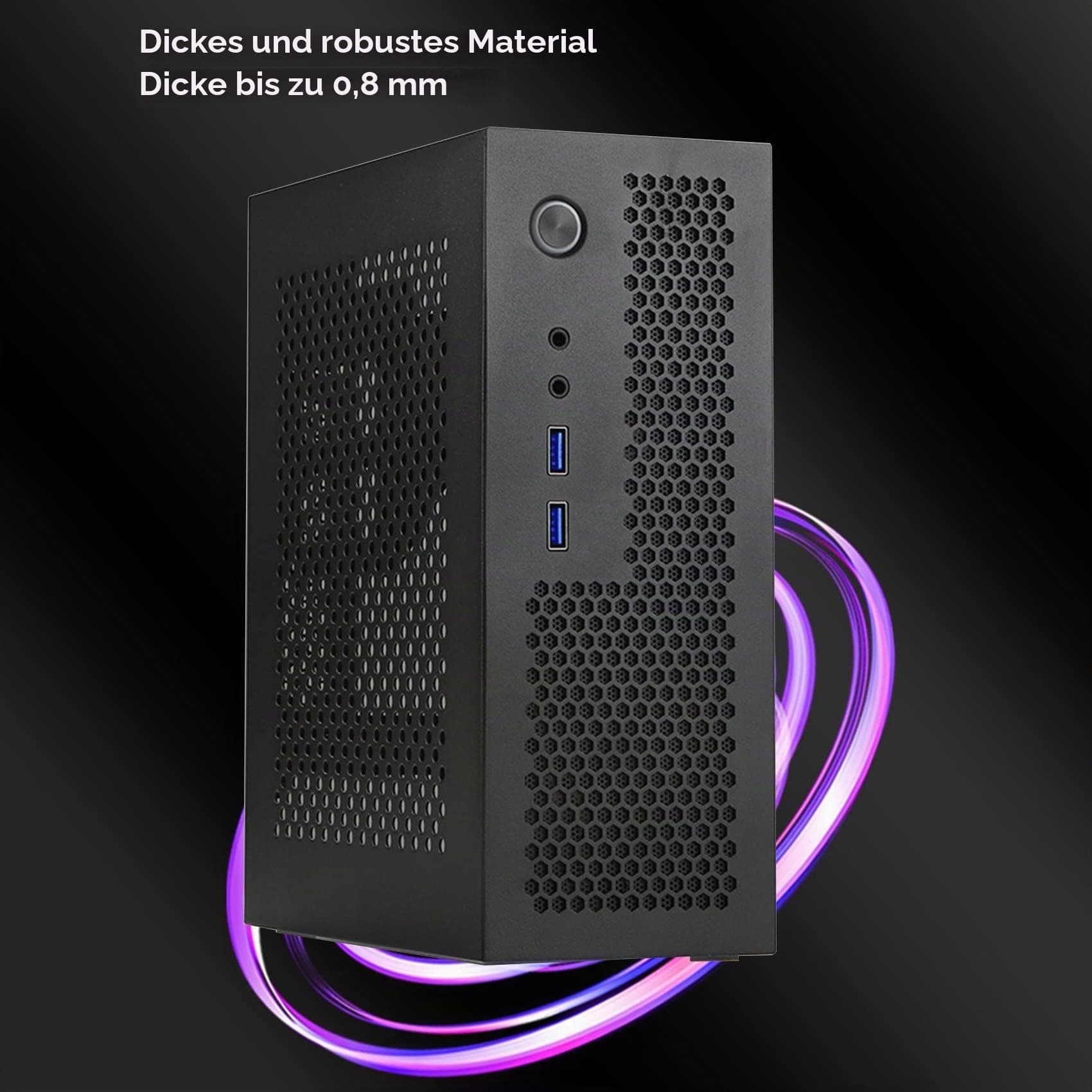 A09 HTPC Computer Case Mini ITX Gaming PC Chassis Desktop Chassis USB 3.0 Computer Case Home Computer Case Bild 7