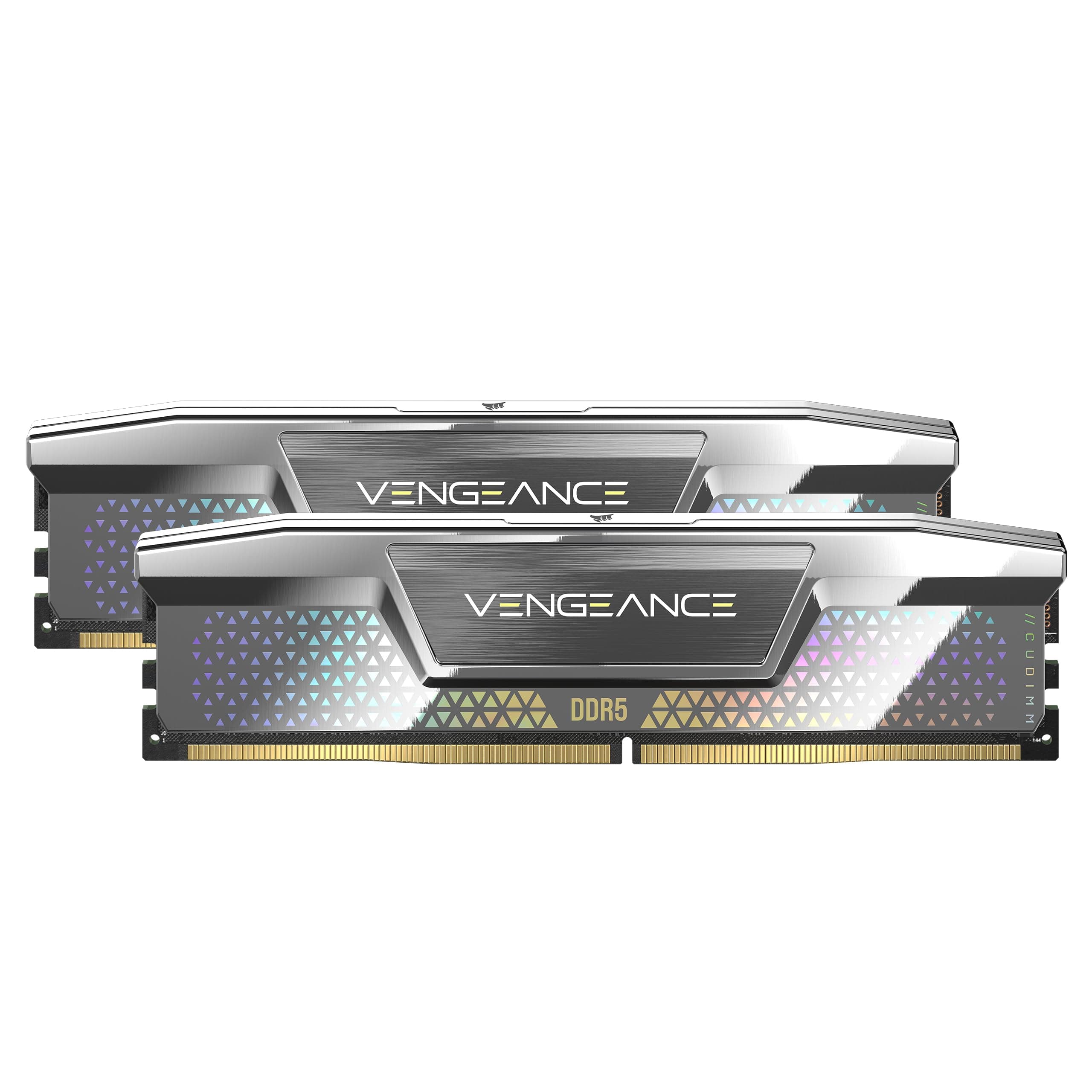 CORSAIR Vengeance DDR5 CUDIMM 48GB (2 x 24GB) Bis zu 8400MHz CL40-52-52-135 1.40V Intel XMP 3.0 Desktop-Arbeitsspeicher – Silber (CMKC48GX5M2X8400C40)