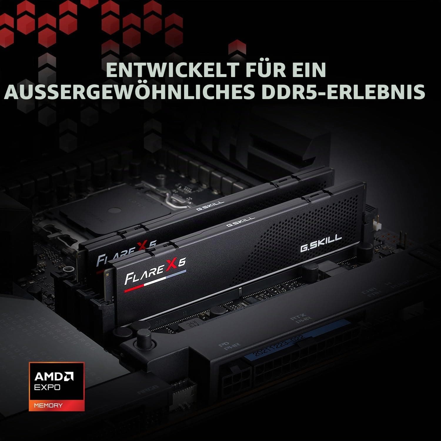G.skill Flaxe X5 F5-6000j3040g32gx2-fx5 64gb 2x32gb Ddr5 6000mhz Ram One Size Bild 3