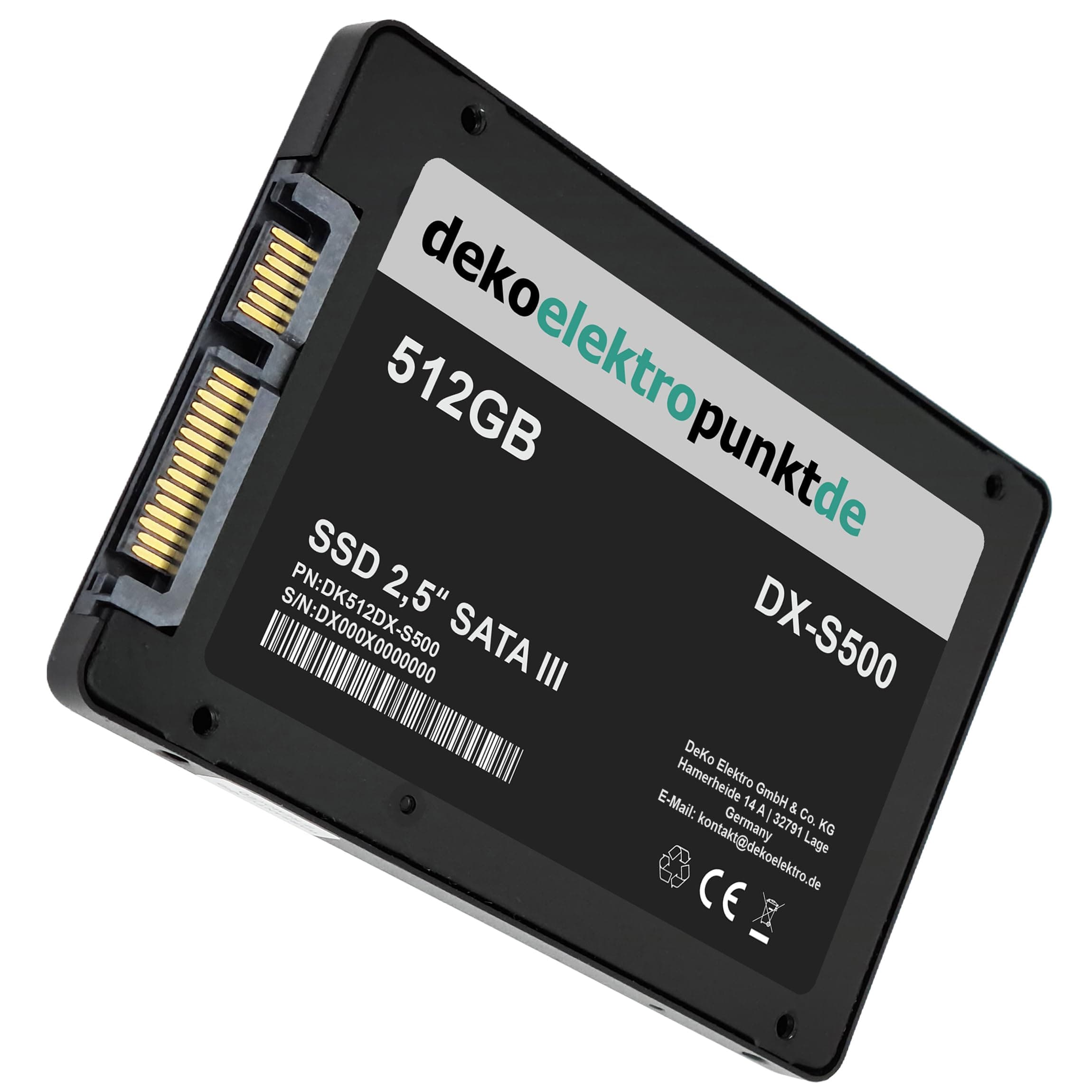 512GB SSD Festplatte passend für MSI X299 Tomahawk AC Mainboard, Alternatives Ersatzteil 2,5" Zoll SATA3 Bild 7