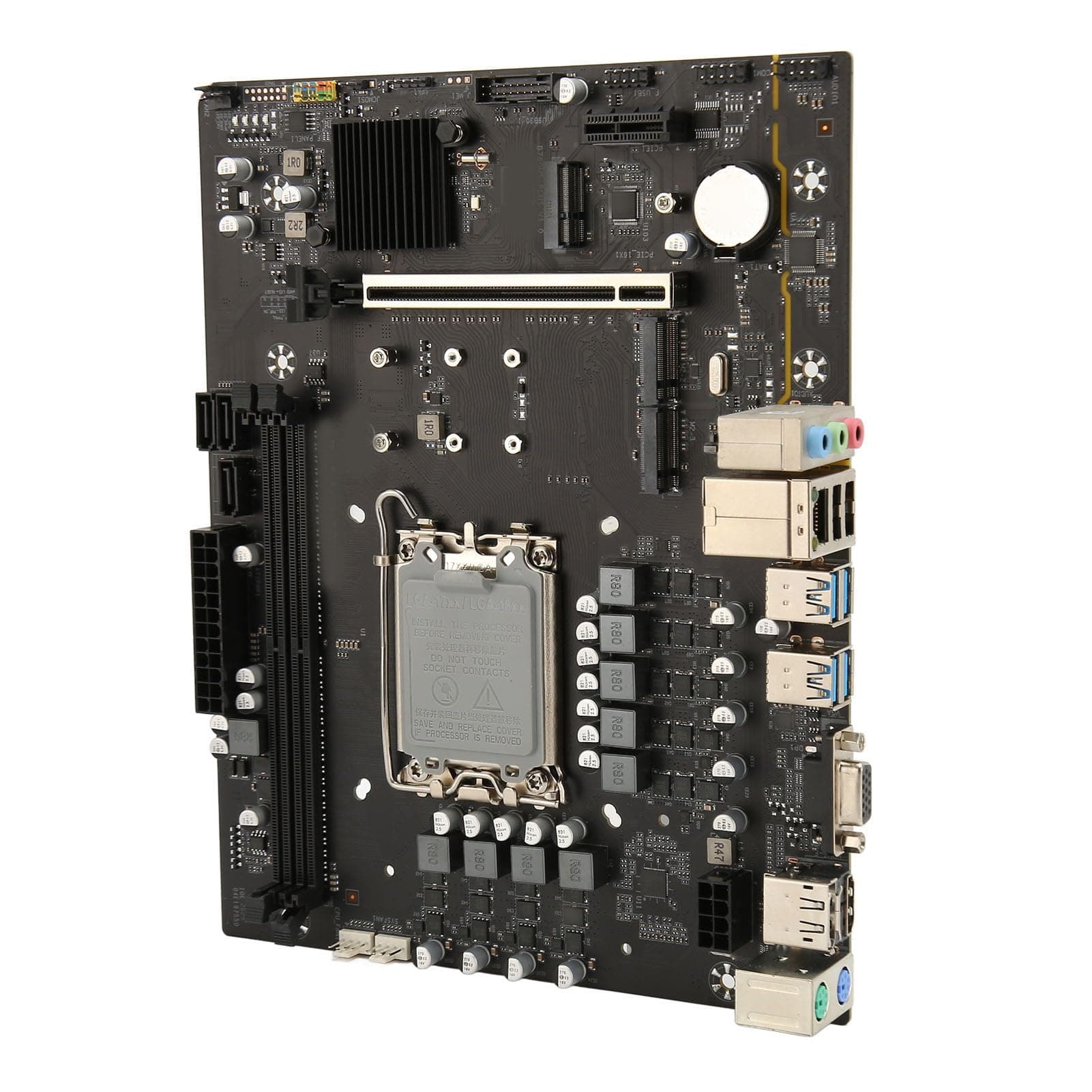 B760 M5 WiFi-Gaming-Motherboard, LGA 1700 DDR5 Dual-Channel-PC-Motherboard für -Prozessoren, PCIe 4.0, 2 M.2-Steckplätze, USB 3.2 Gen2, Desktop-Motherboard für Desktop-Gaming